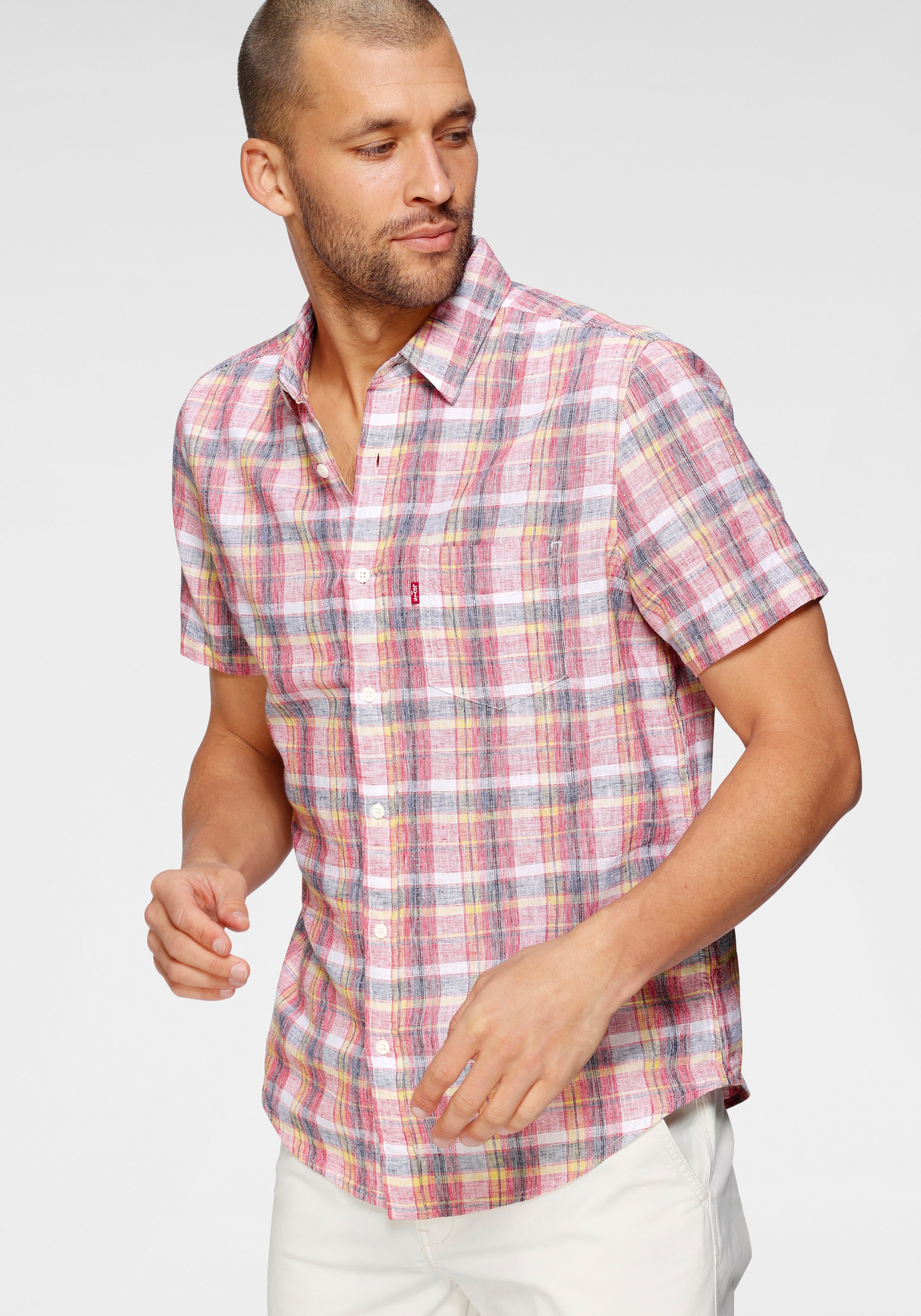 Image of Levi's® Kurzarmhemd »LE SS CLASSIC 1 PKT STANDRD, VINCE«, mit Allover-Karomuster bei Ackermann Versand Schweiz