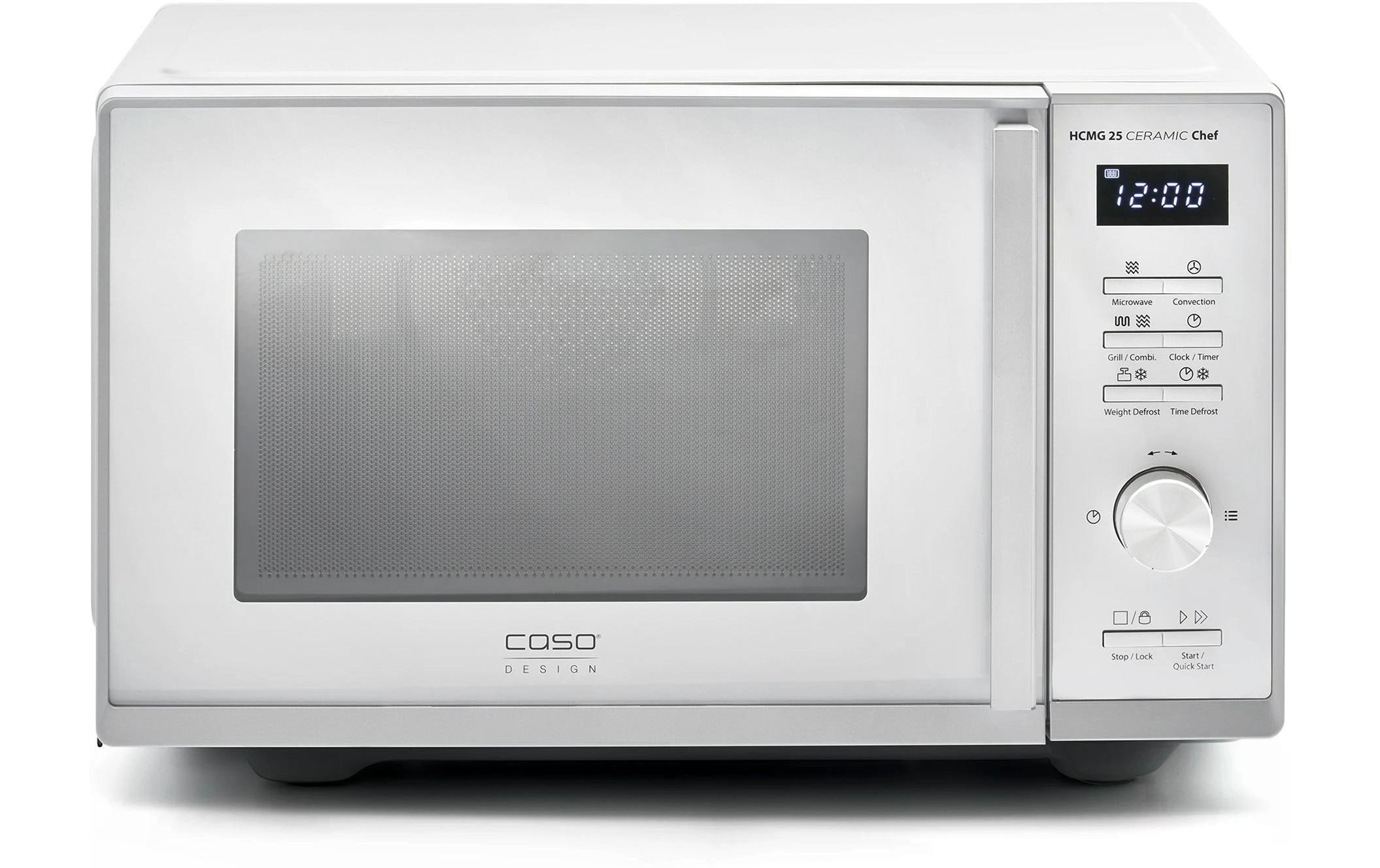 Caso Mikrowelle »mit Grill HCMG 25 Ceramic Chef Silber«, 2100 W