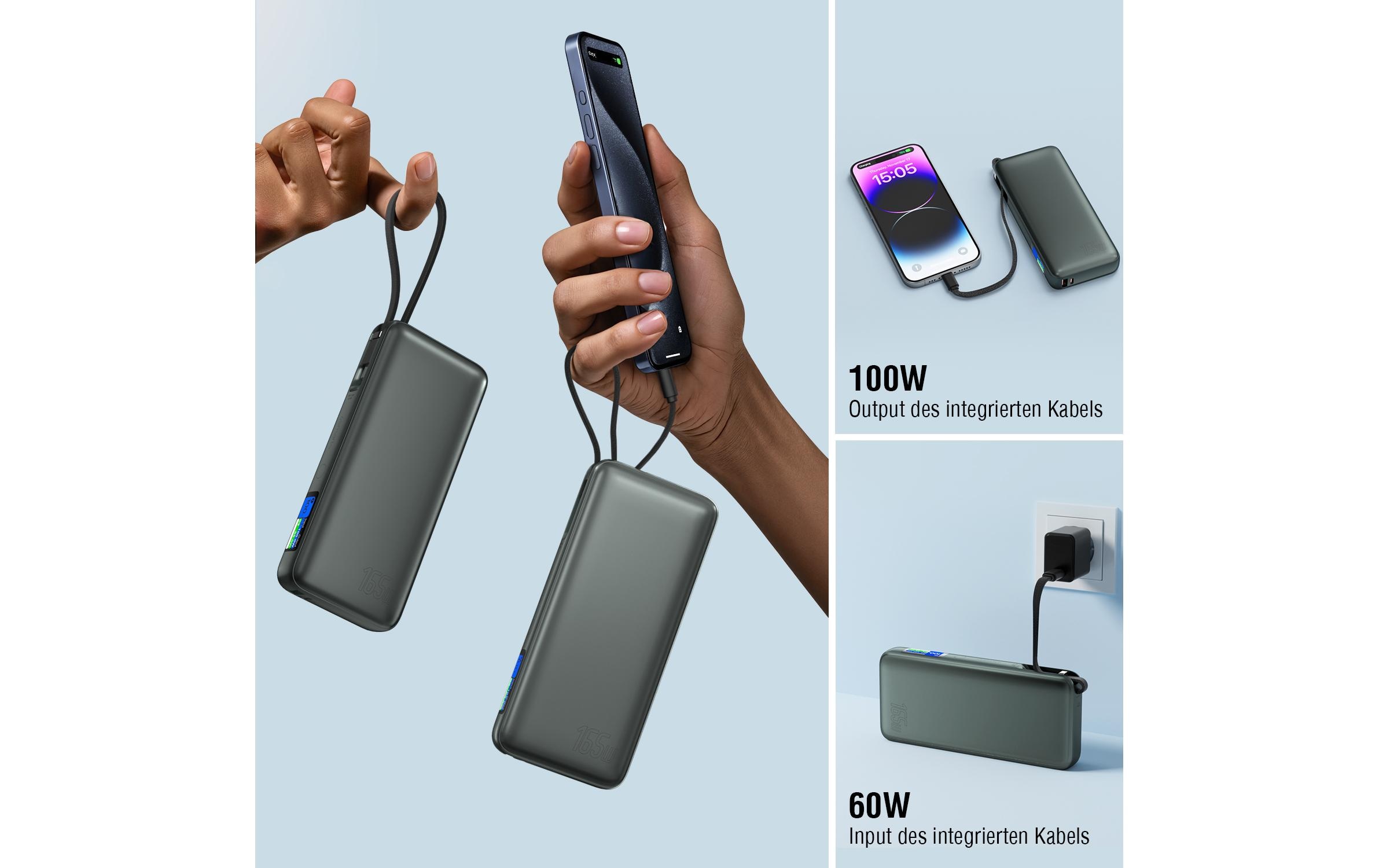 4smarts Powerbank »Enterprise, 20000 mAh, 165W« 20.000 mAh