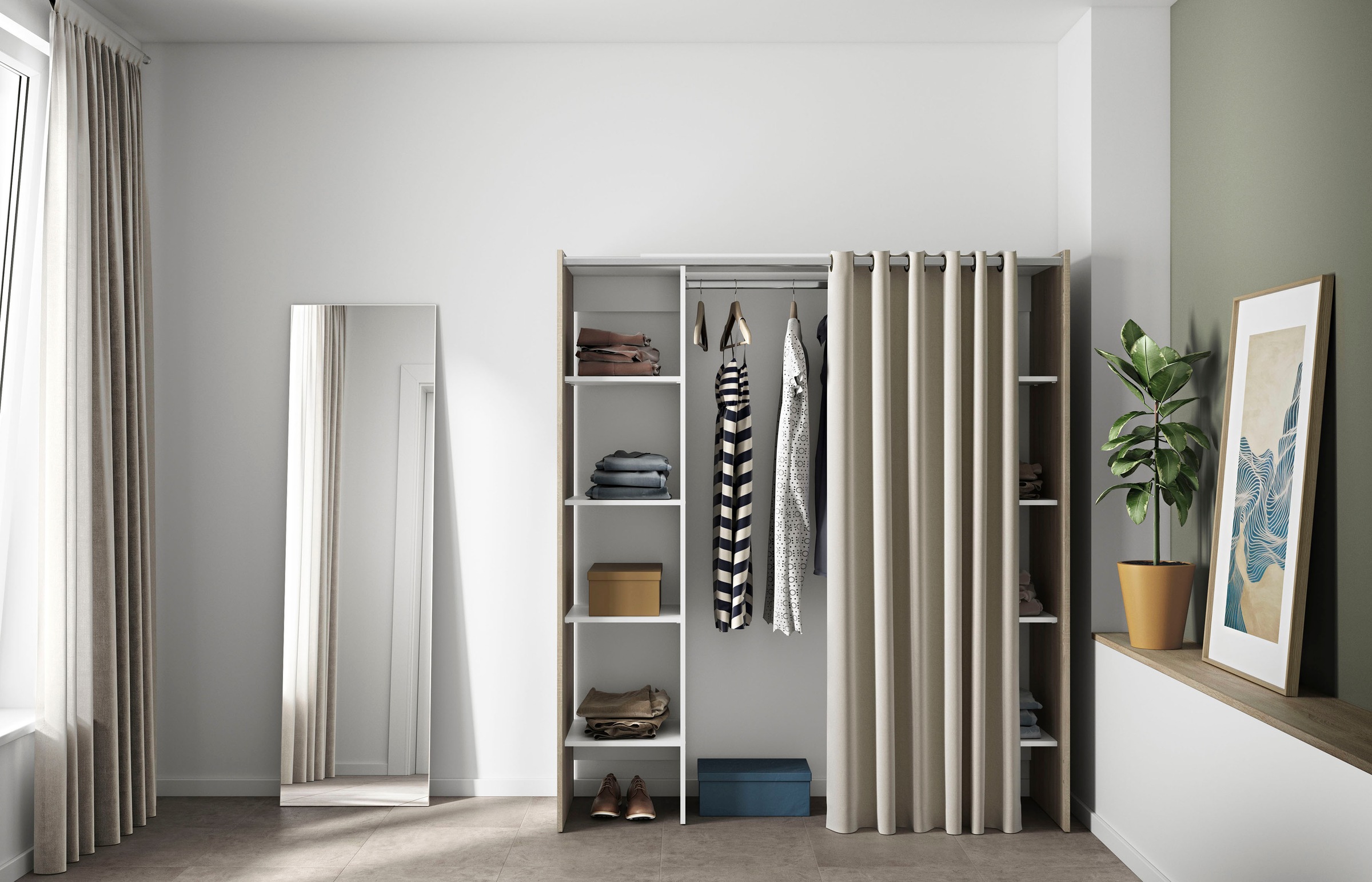 Image of TemaHome Kleiderschrank »TOM«, Ausziehbarer auf 185,3 cm bei Ackermann Versand Schweiz