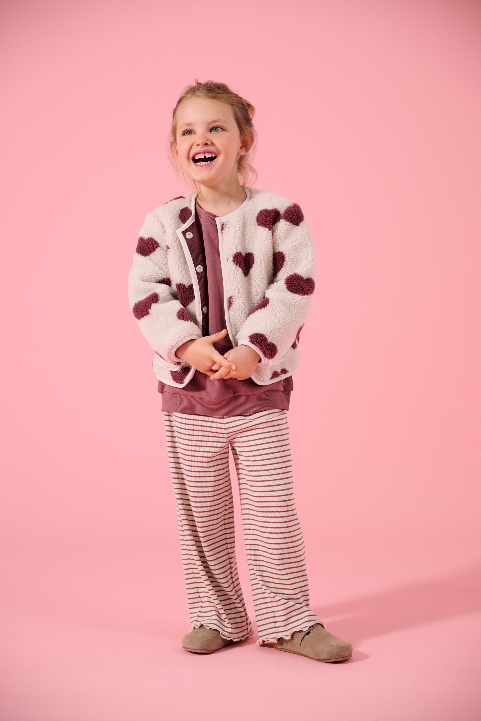 KIDS ONLY Pantalon en jersey »KMGMAUDE LIFE STRIPE WIDE PANT JRS NOOS«
