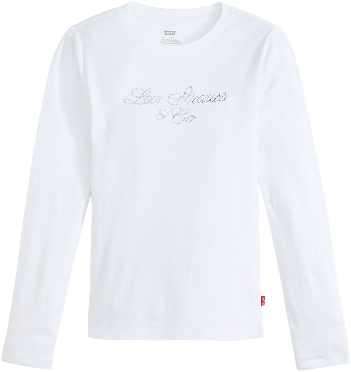 Levi's® Langarmshirt »GR ESSENTIAL LS T« mit Glitzersteinen
