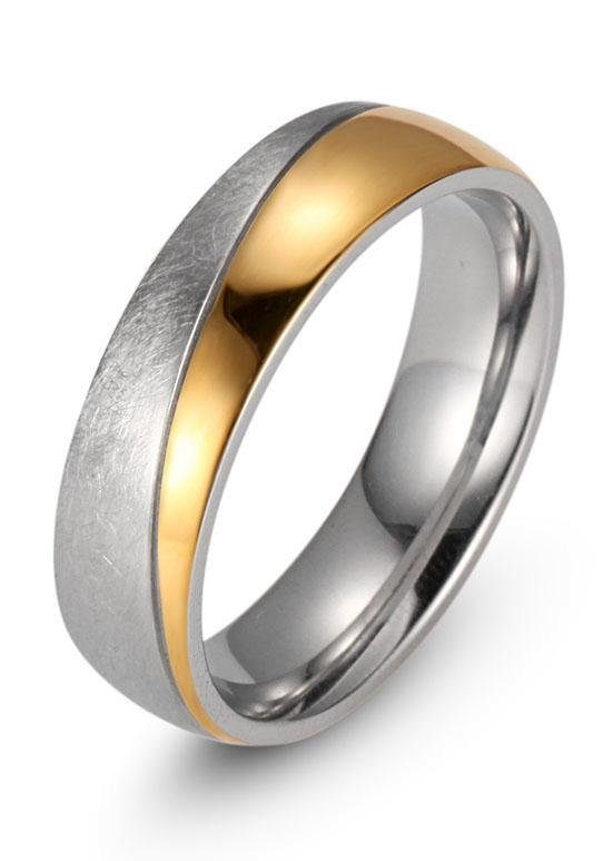 Image of Firetti Trauring »7,0 mm, mit Vertiefung, teilweise IP-beschichtet, gelbgoldfarben, Glanzoptik, gekratzt, strukturiert« bei Ackermann Versand Schweiz