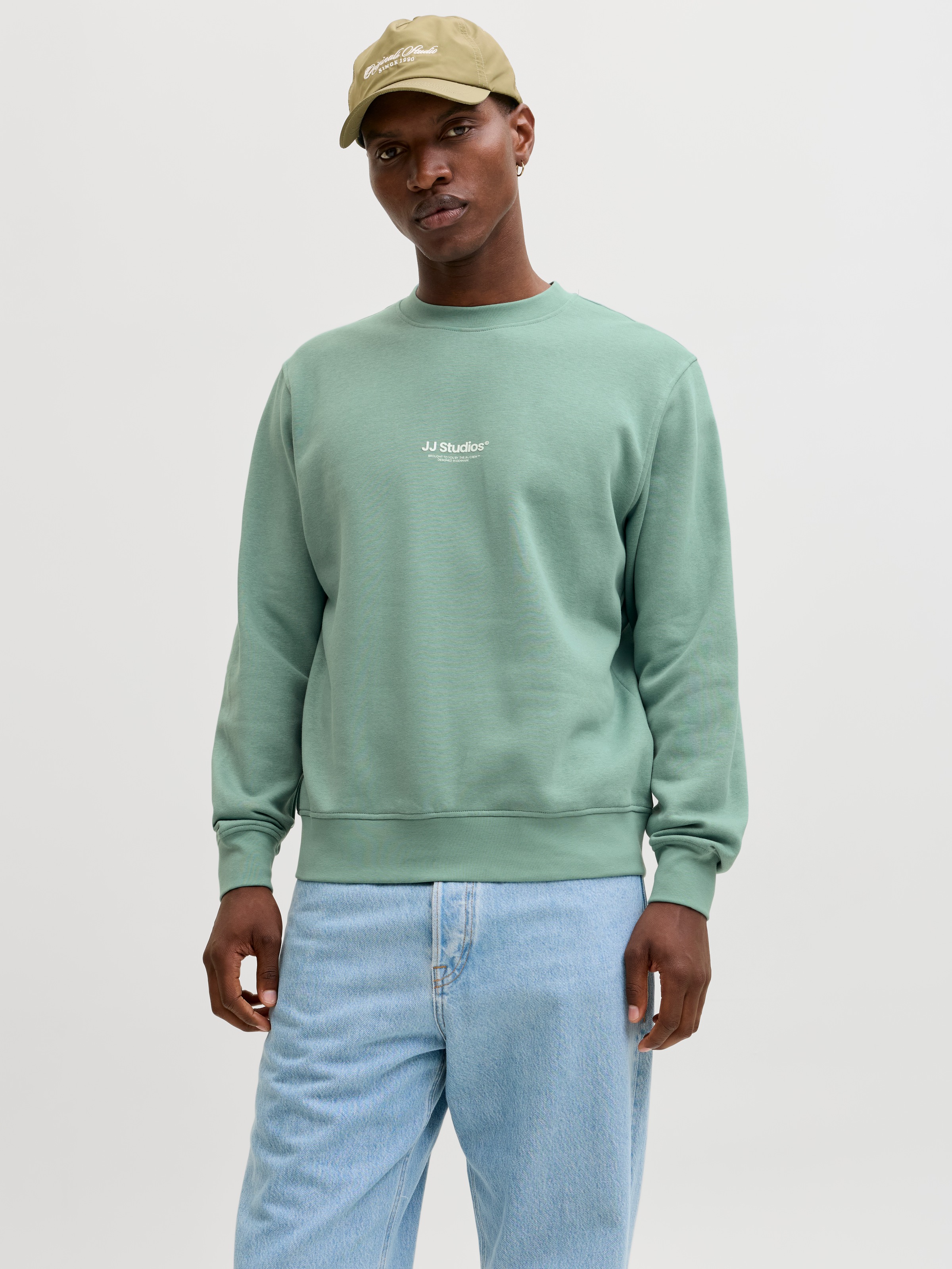 Image of Jack & Jones Sweatshirt "JJESOHO SWEAT CREW NECK NOOS", Baumwollmischung, relaxed fit