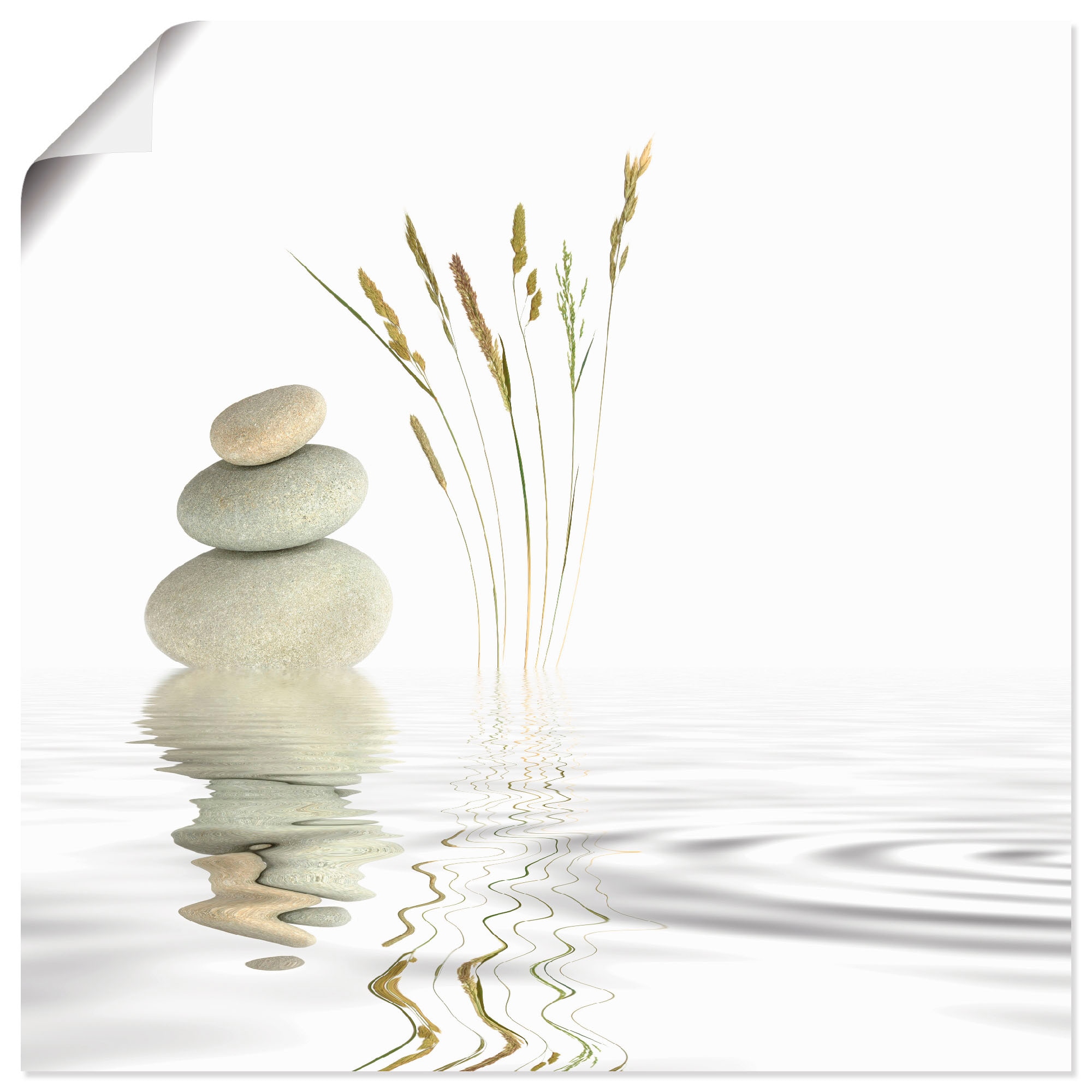 Image of Artland Wandbild "Zen Friede" Zen 1 Stk. tlg. als Alubild, Leinwandbild, Poster in verschied. Grössen