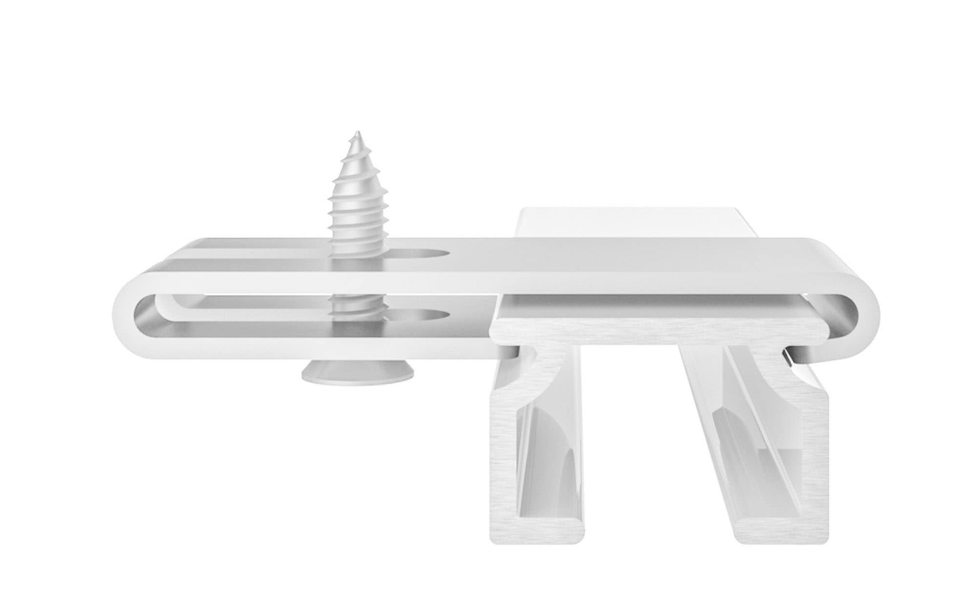 SN DECO GROUP Gardinenschiene »Objektschiene SL«, 1 läufig-läufig, Fixmass, in versch. Längen und Farben, Aluminium, Innenlauf, Vorhangschiene