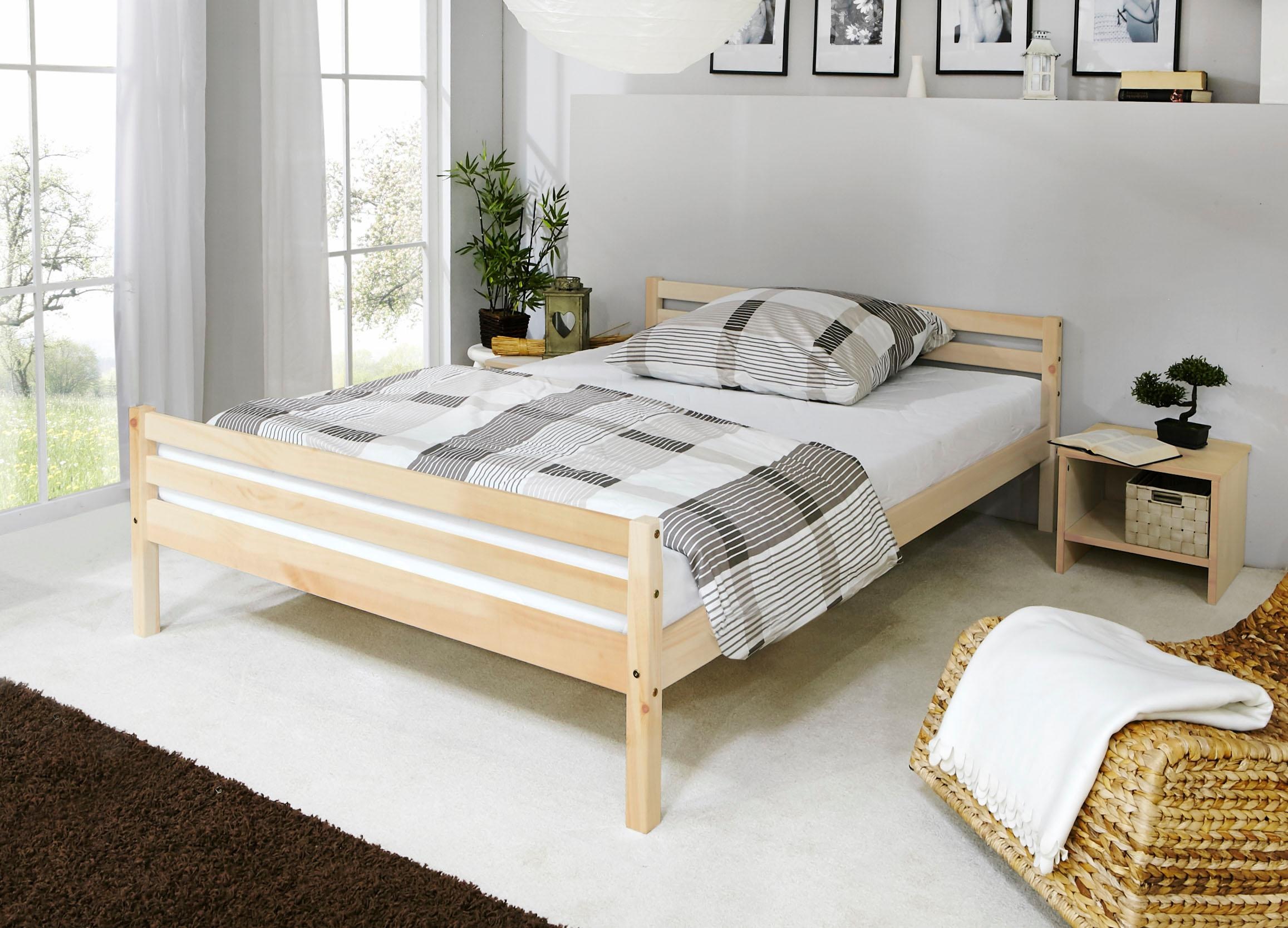 Image of Ticaa Jugendbett »Nadine«, Futonbett in diversen Breiten, Kiefer, mit Rollrost bei Ackermann Versand Schweiz