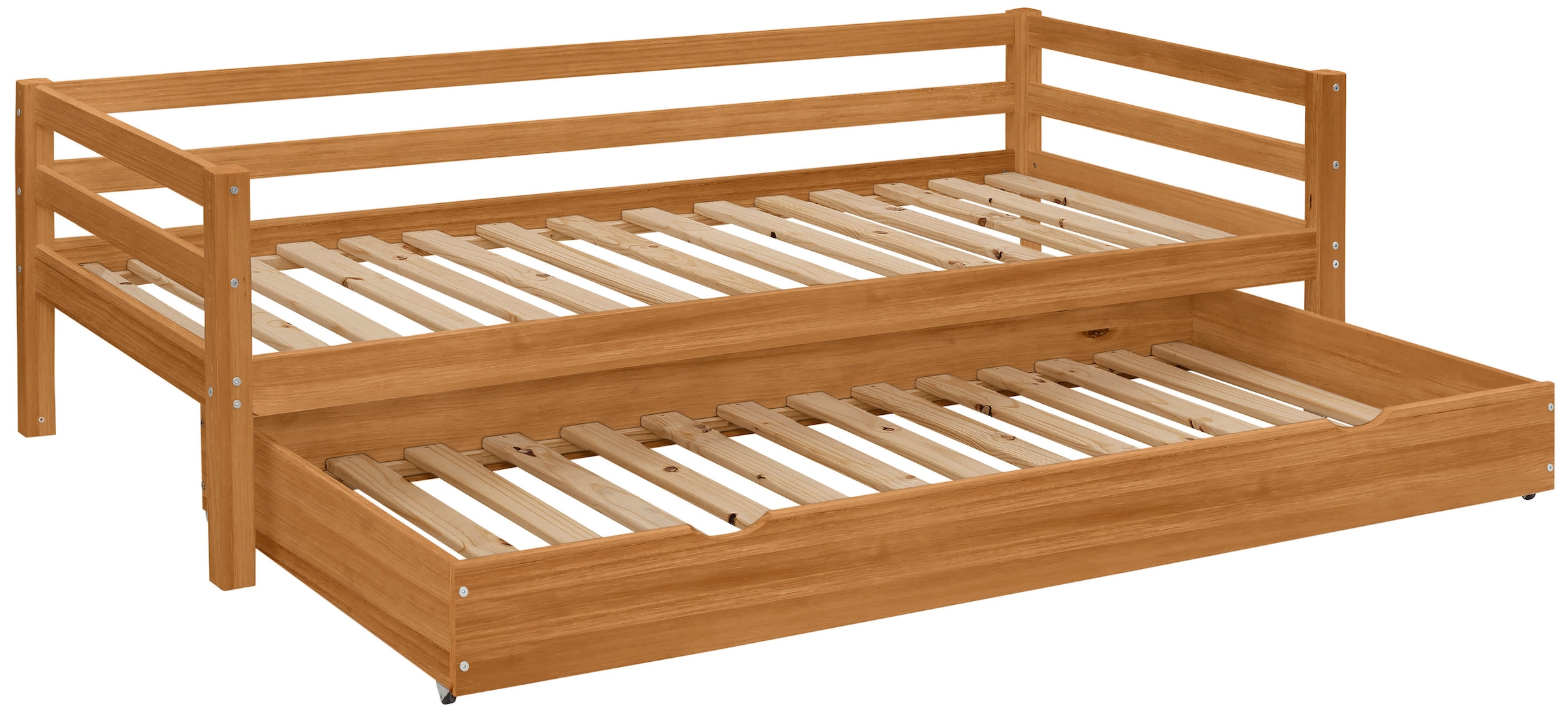 Lüttenhütt Daybett »Alpi«, mit Schubkasten aus Kiefernholz, Aussenbreite 103 cm, Kinderbett