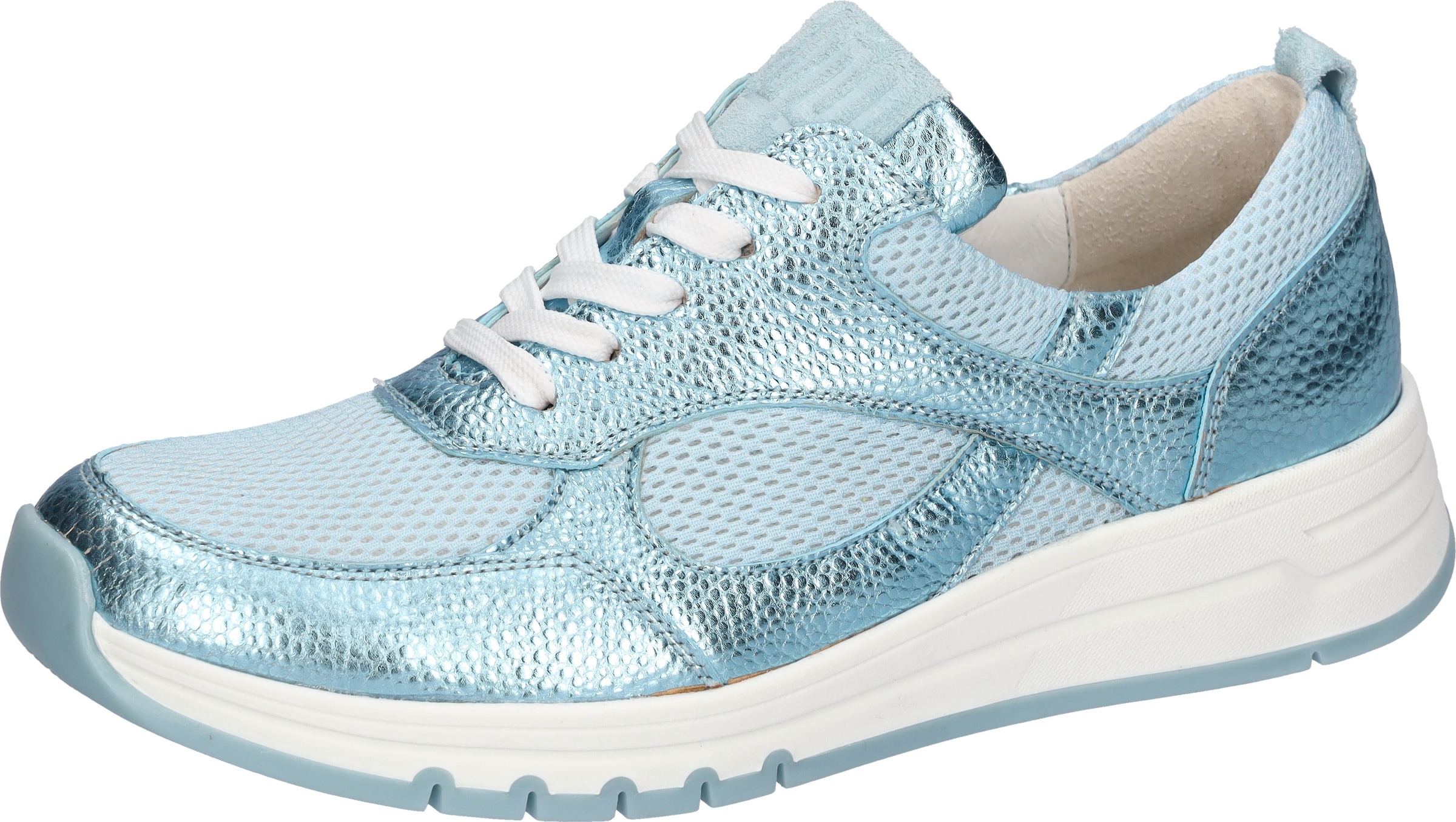 Image of Waldläufer Sneaker Halbschuh, Schnürschuh, Freizeitsneaker mit weichem Schaftrand