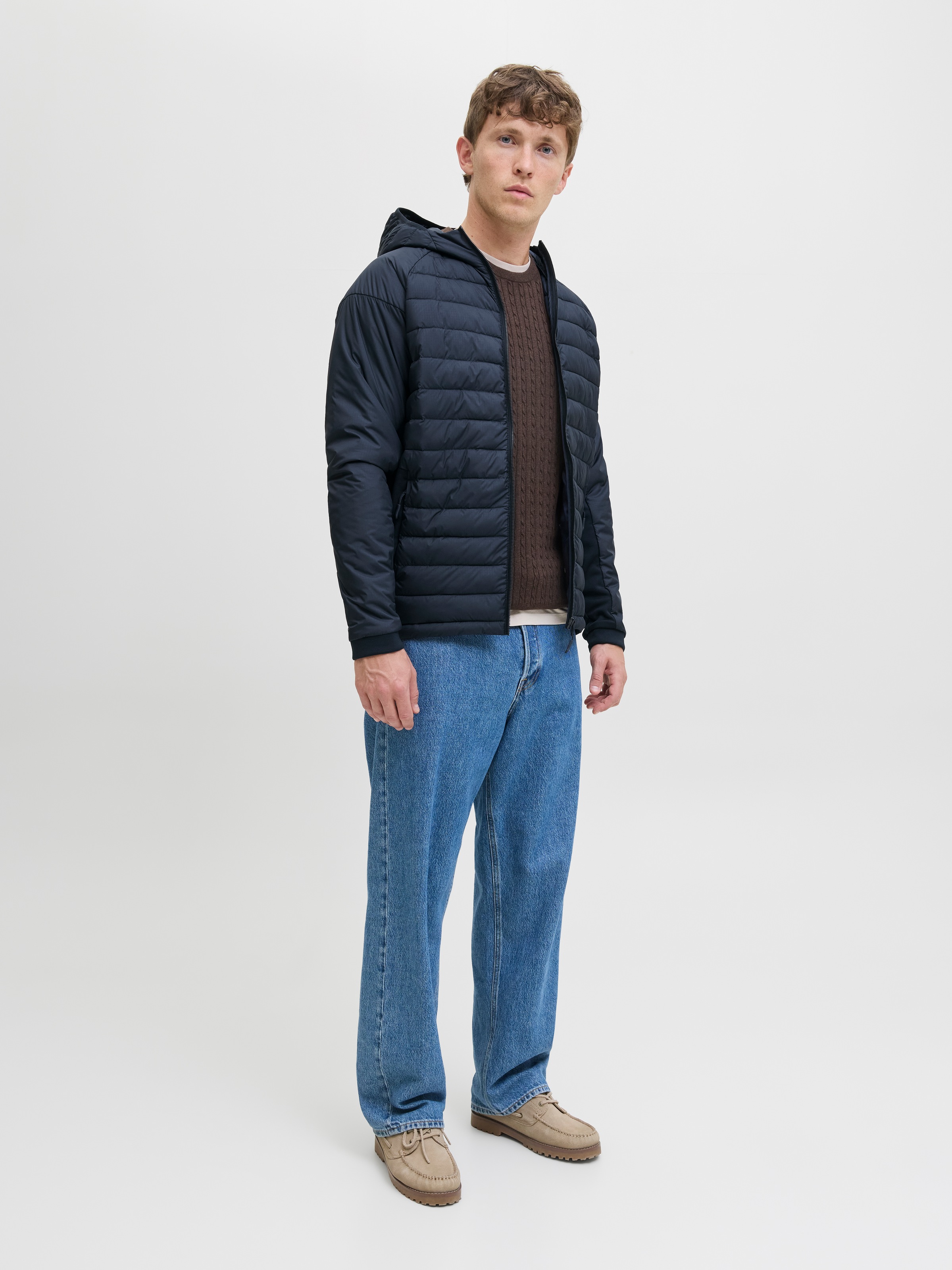 Jack & Jones Steppjacke »JJESTATE HYBRID JACKET NOOS« mit Kapuze mit Kapuze