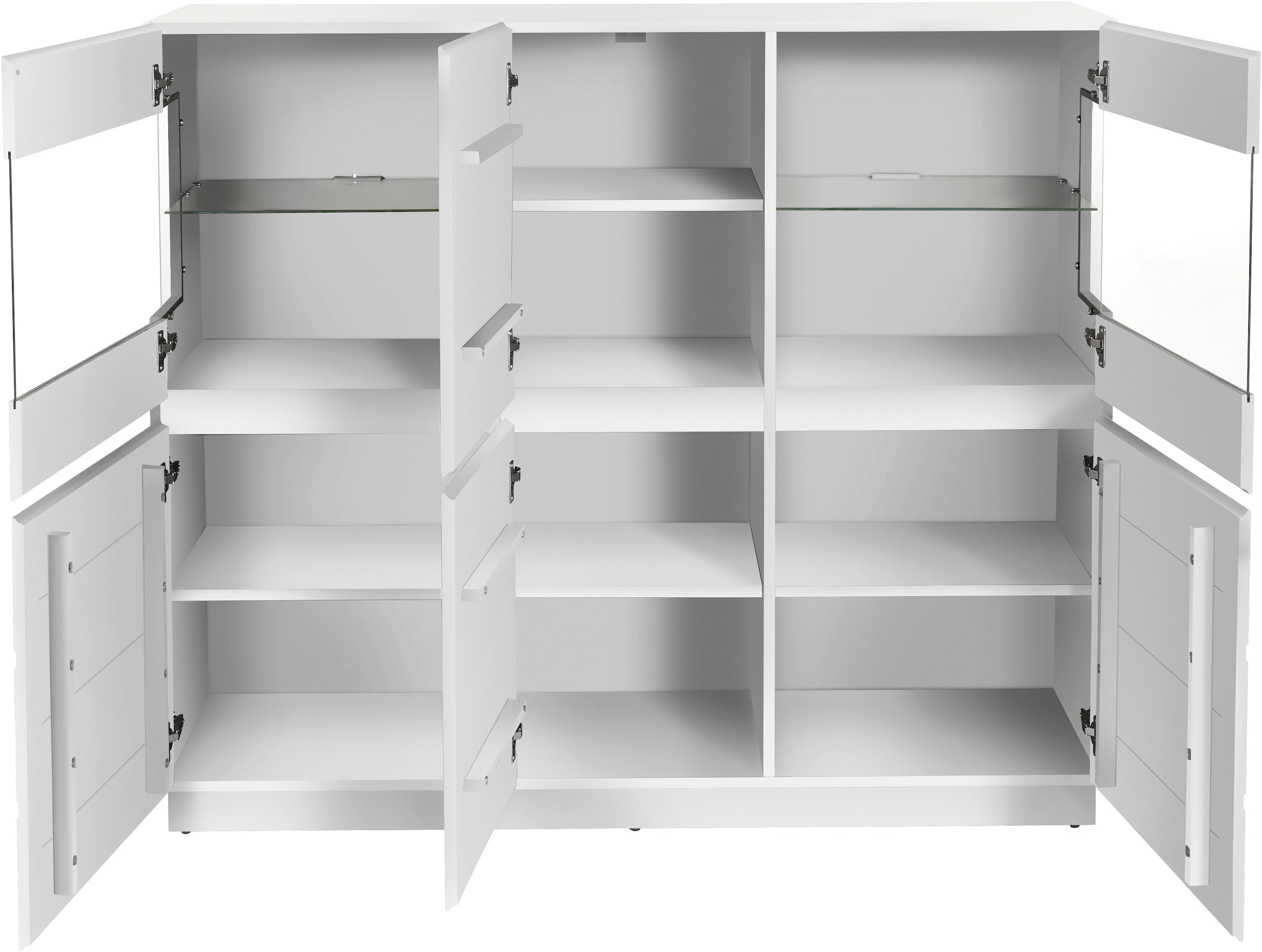 Home affaire Highboard »Laima«, Vitrine, Breite 140 cm