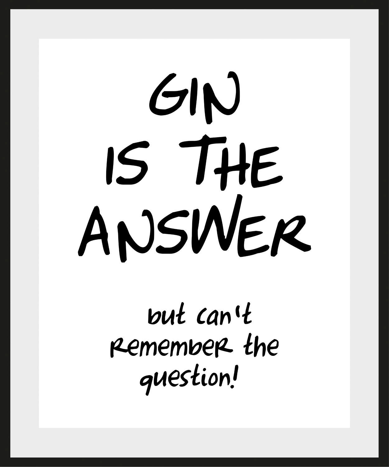 Image of queence Bild »GIN IS THE ANSWER«, (1 St.) bei Ackermann Versand Schweiz