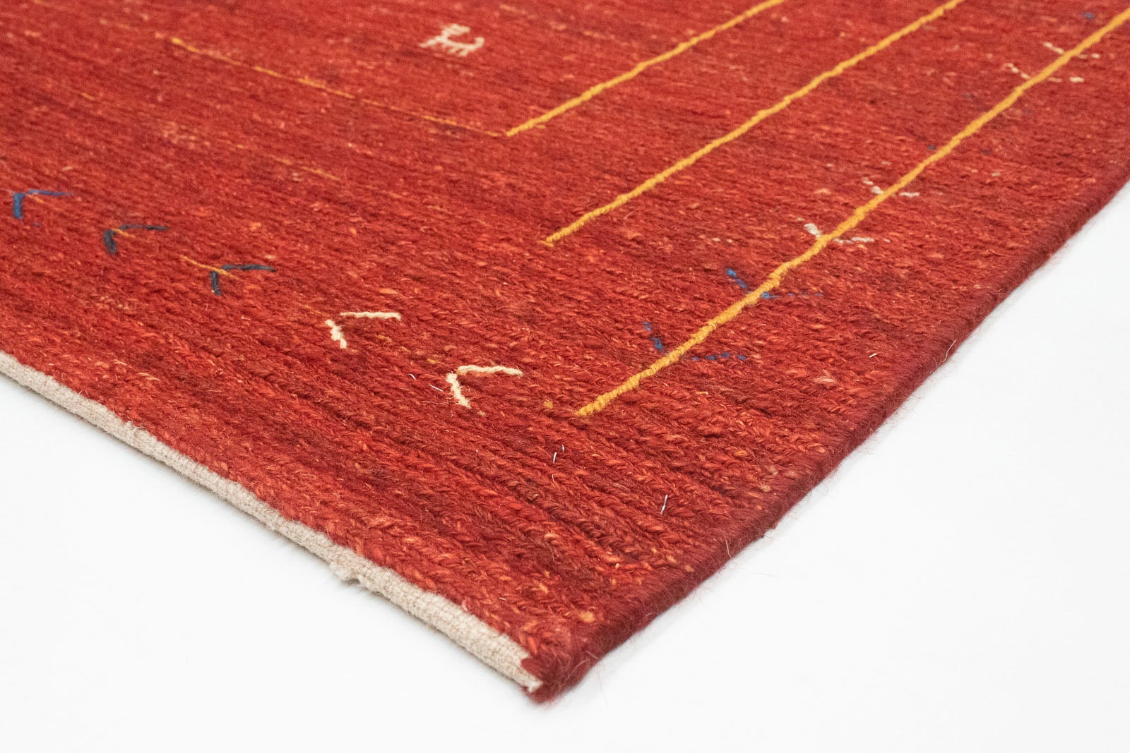 morgenland Wollteppich »Gabbeh Teppich handgeknüpft rot«, rechteckig,  handgeknüpft kaufen