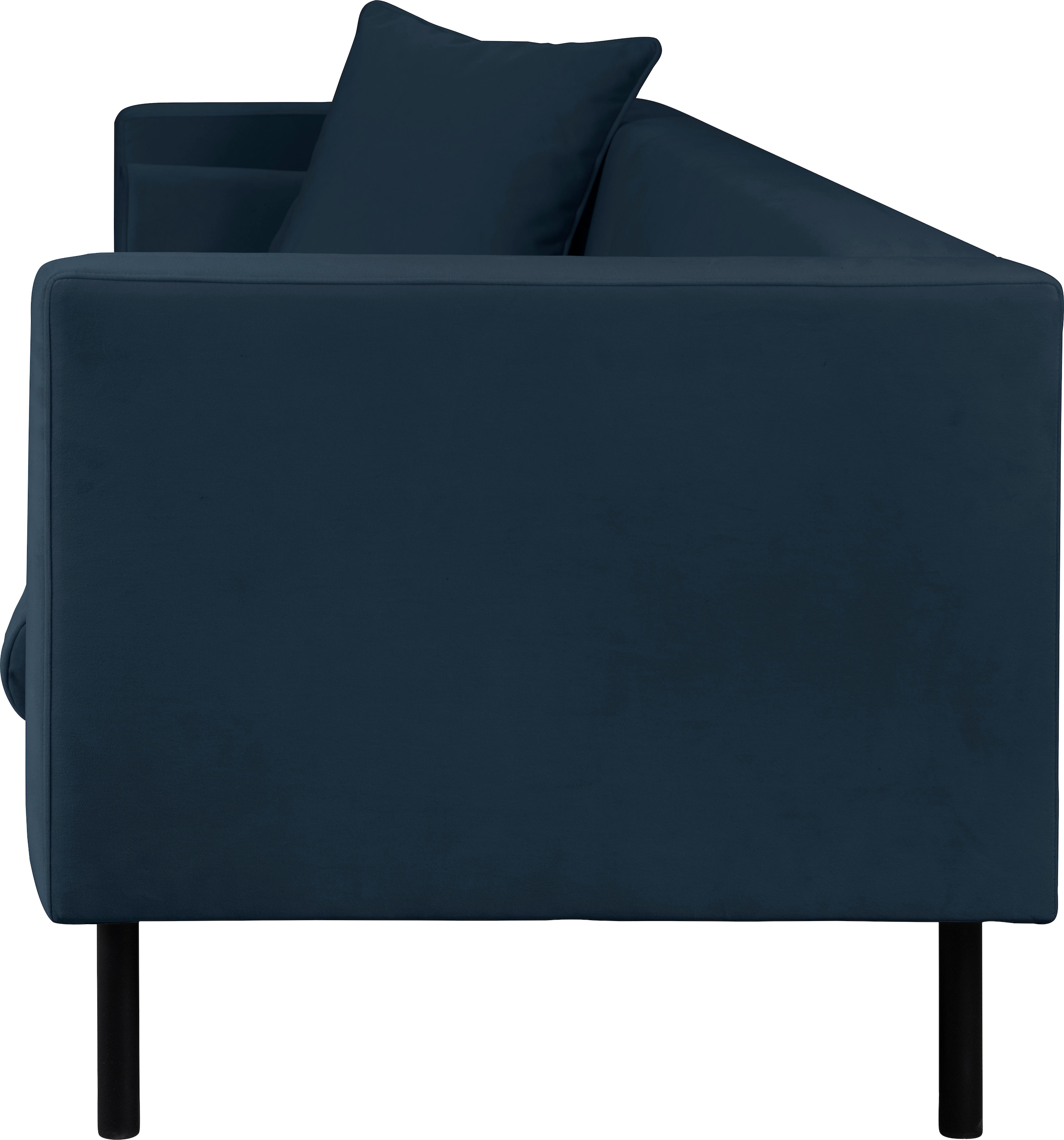 Guido Maria Kretschmer Home&Living 2-Sitzer »Lillibeth Designsofa mit Wellenunterfederung, Masse B/T/H: 155/74/83 cm«, Zierkissen als Wendekissen, in Samtoptik oder Cord