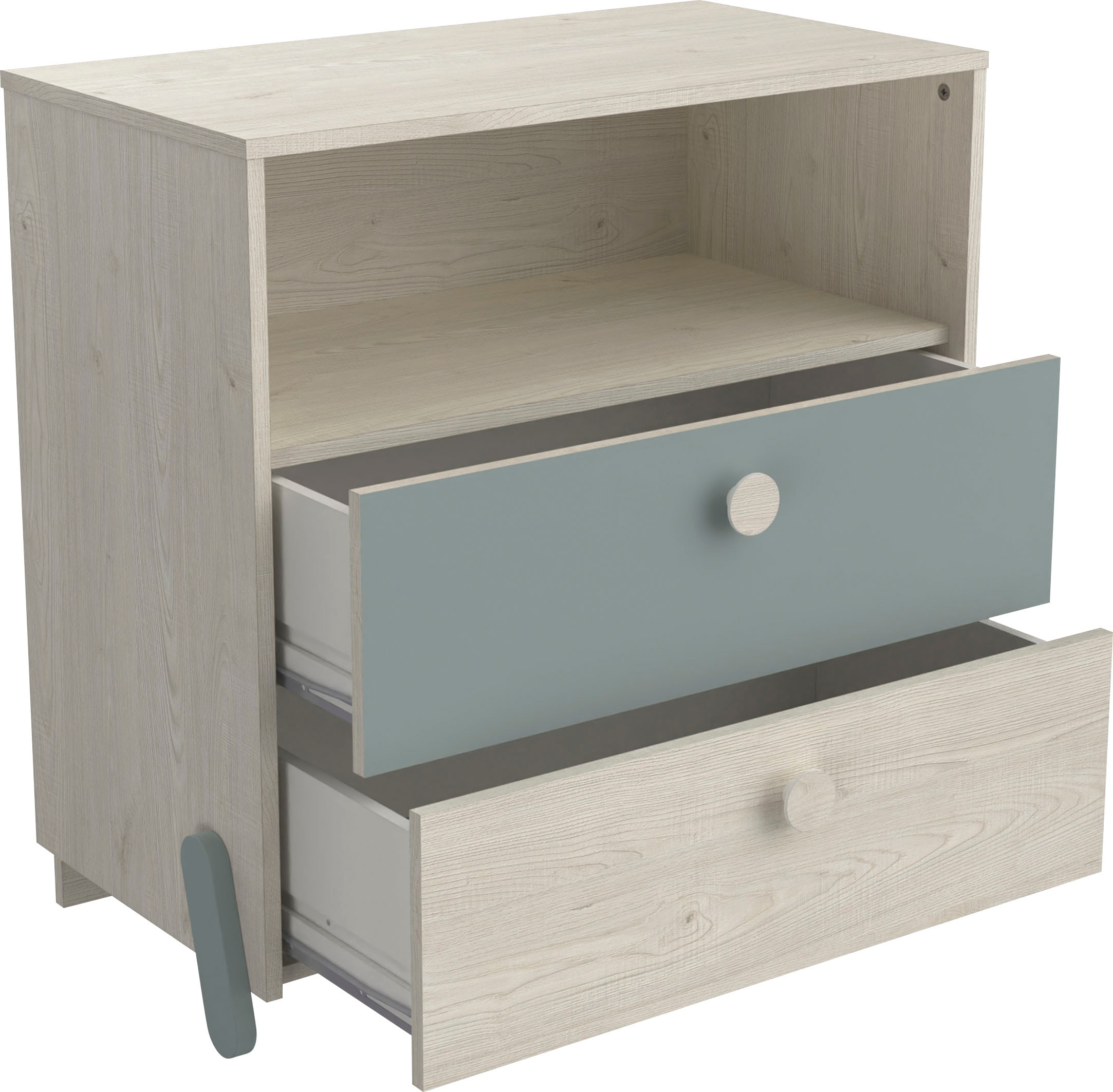 Demeyere GROUP Kommode »Jann, Breite ca. 73cm, Höhe ca. 73cm, 2 Schubladen«, modernes Design fürs Kinderzimmer