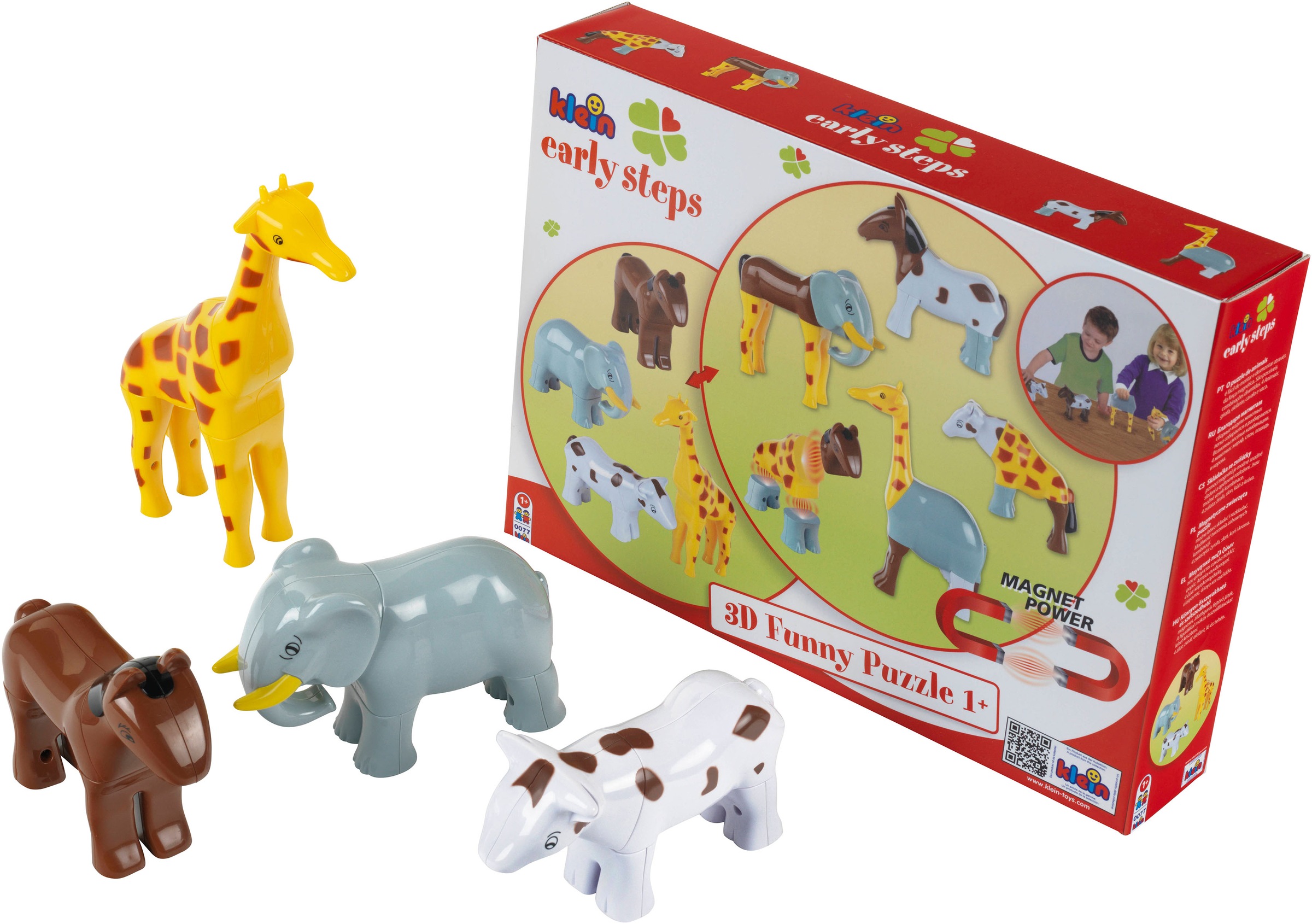 Image of Klein Steckpuzzle »Early Steps Magnetpuzzle 4 Tiere« bei Ackermann Versand Schweiz