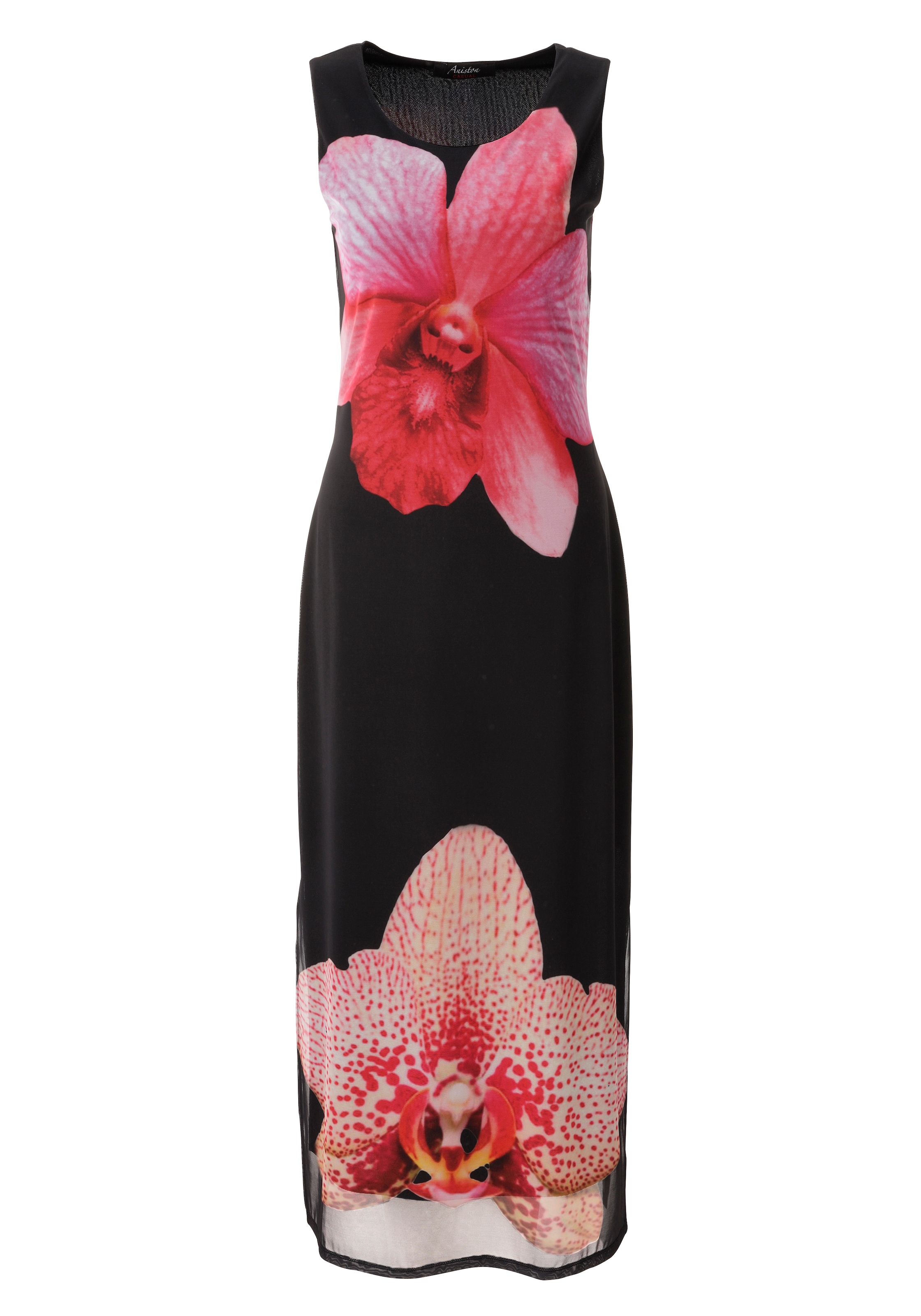 Aniston CASUAL Sommerkleid mit grossflächigen Batikblüten bedruckt - NEUE KOLLEKTION