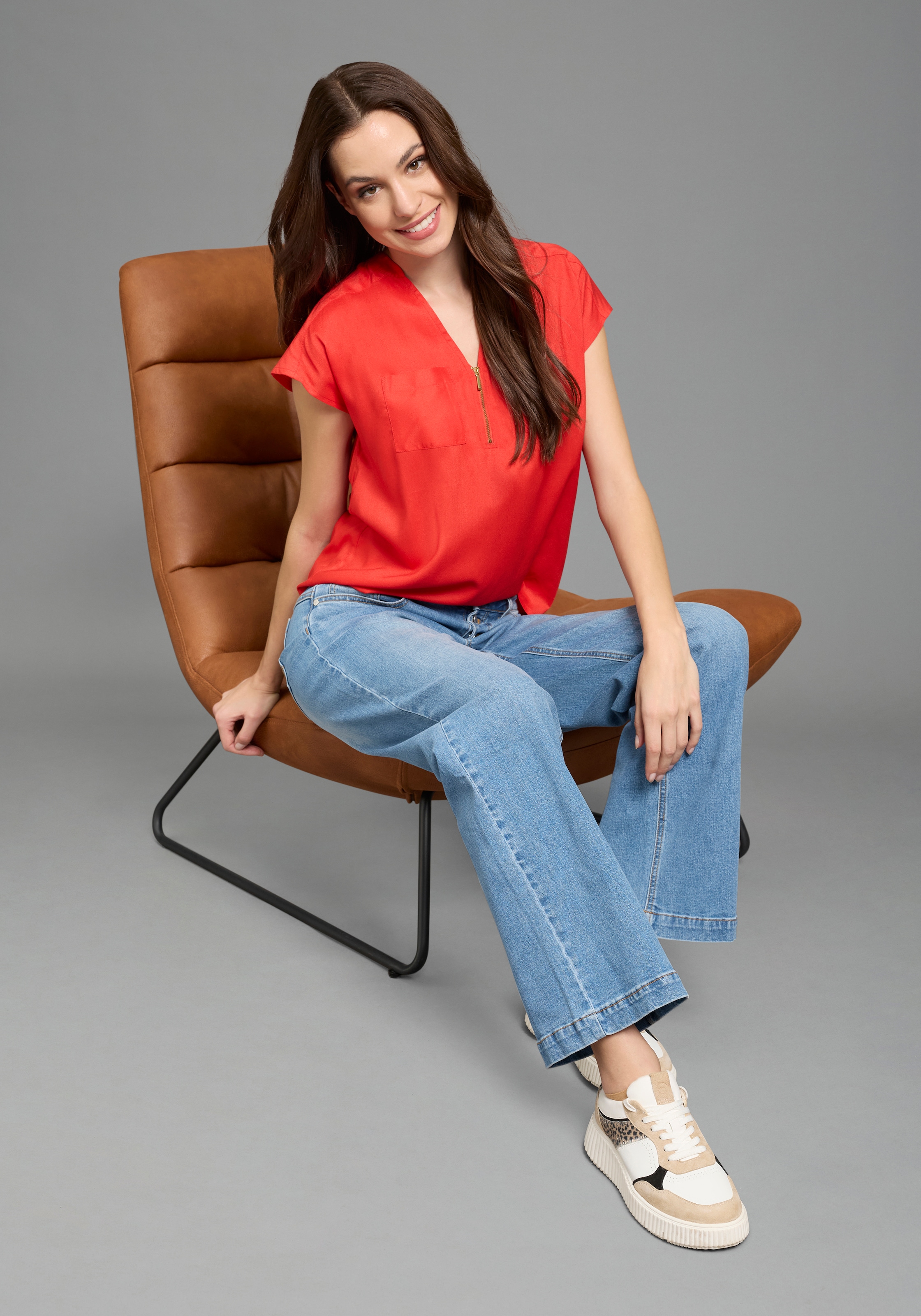 Bruno Banani Jeans large avec une part d'élasthanne, en matière coton