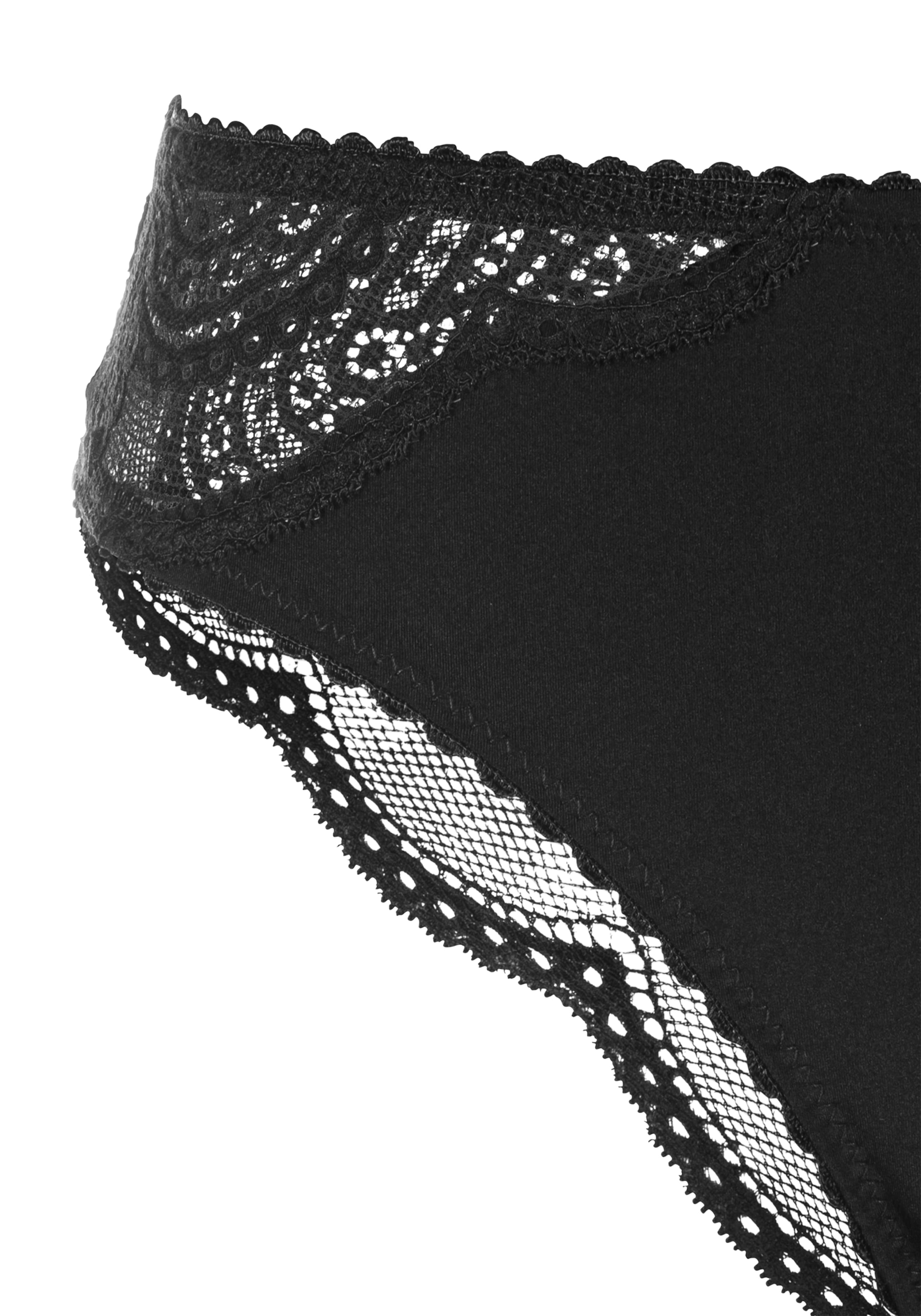 LASCANA Slip brésilien Paquet, 2 cuis avec dentelle délicate
