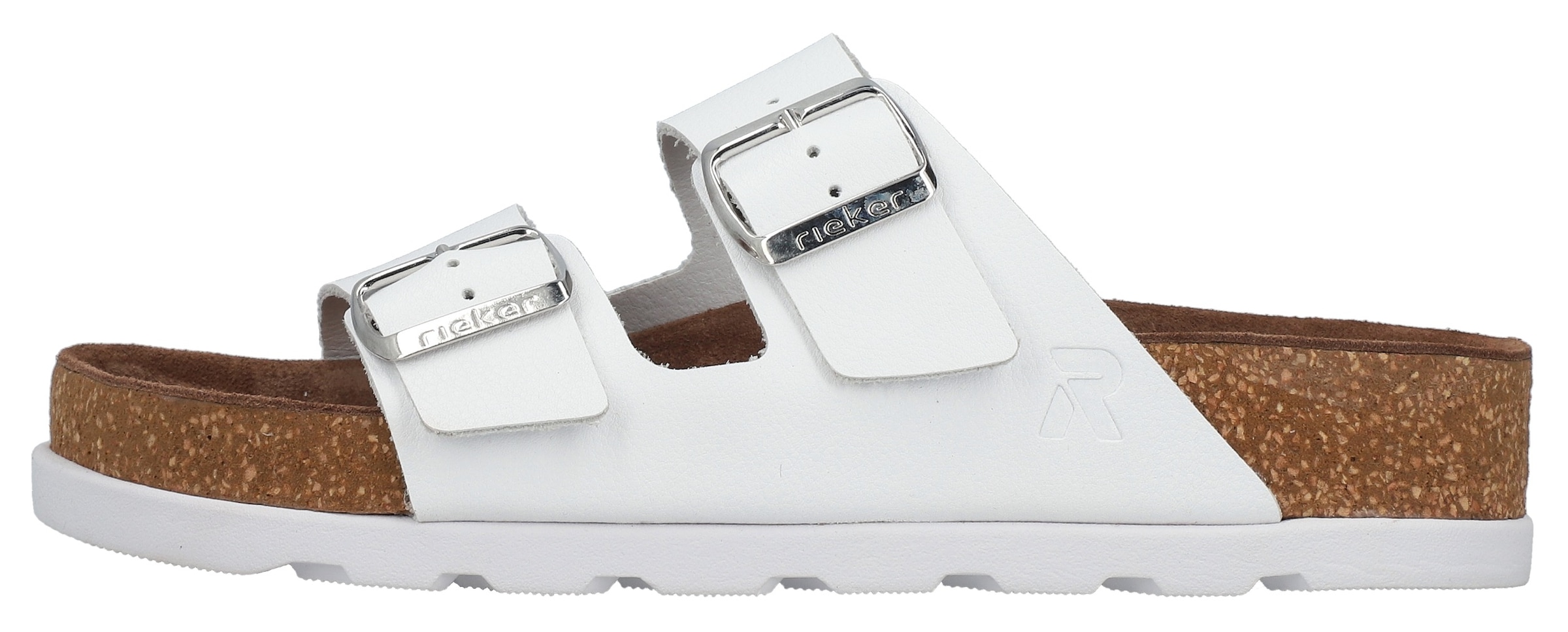 Rieker Pantolette  Chausson, chaussure d'été, chaussure de plage, sandale à deux brides avec semelle souple