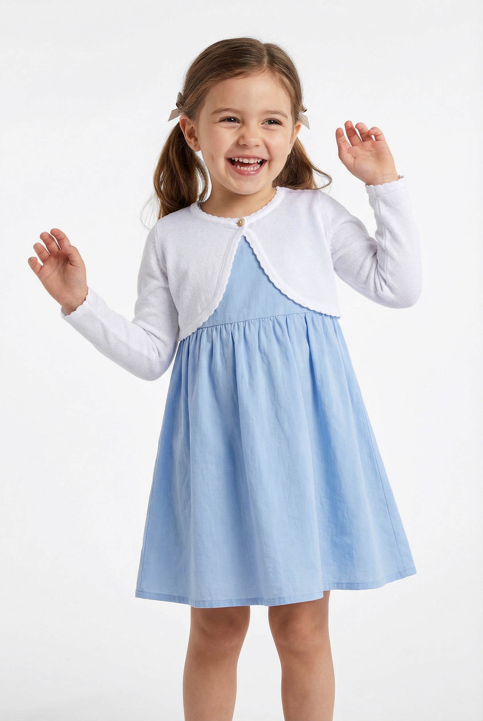 happy girls Boléro look glitter discret et bords ondulés