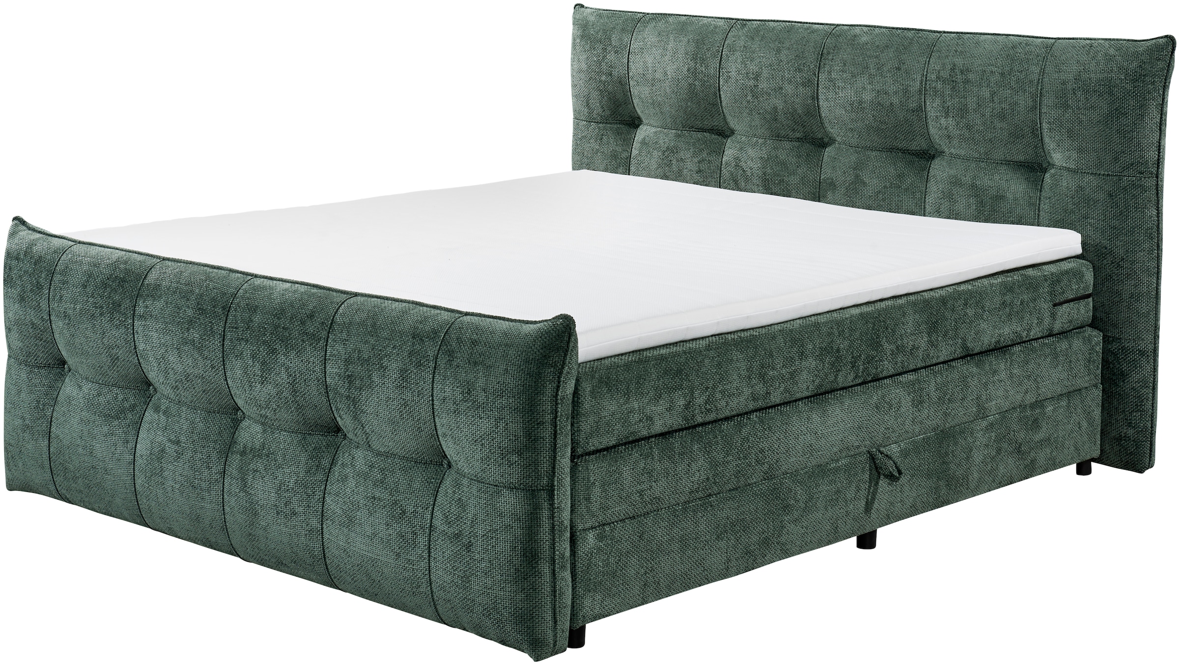 ED EXCITING DESIGN Boxspringbett »Gallina« mit Bettkasten, inkl. Topper