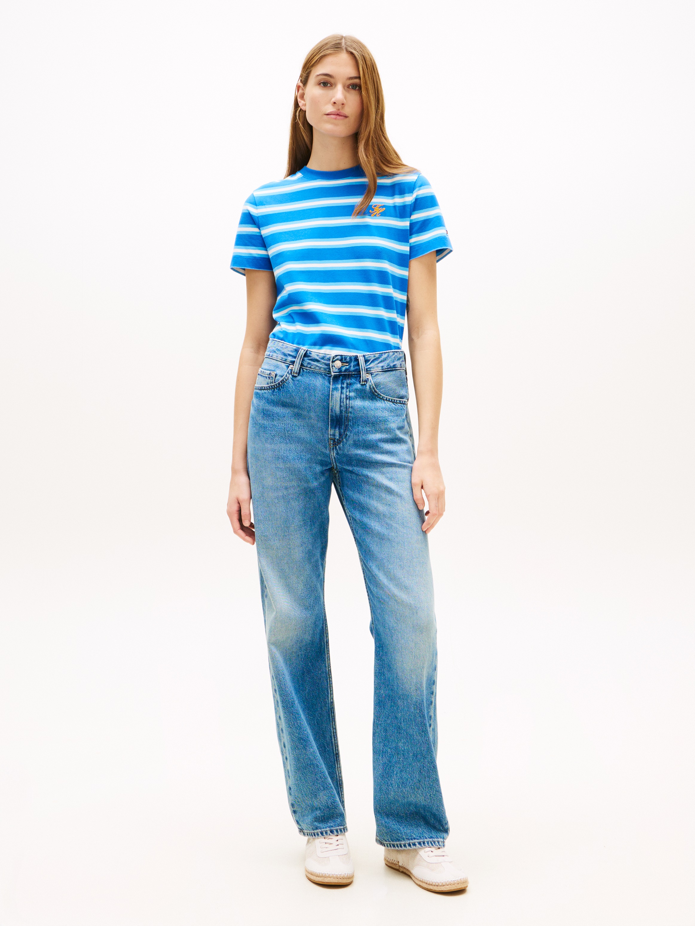 Tommy Hilfiger Kurzarmshirt »TH SCRIPT REGULAR C-NECK SHORT SLEEVE TEE«