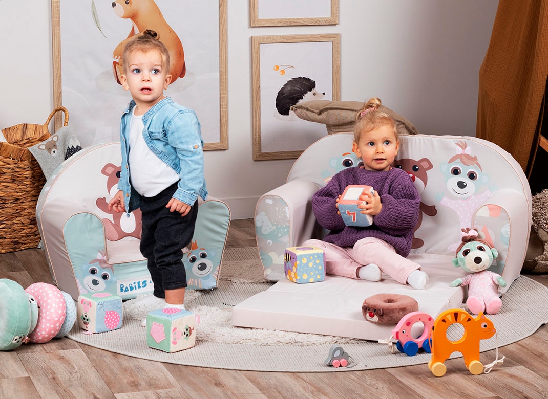 Knorrtoys® Sessel »Babies and the bear« für Kinder; Made in Europe