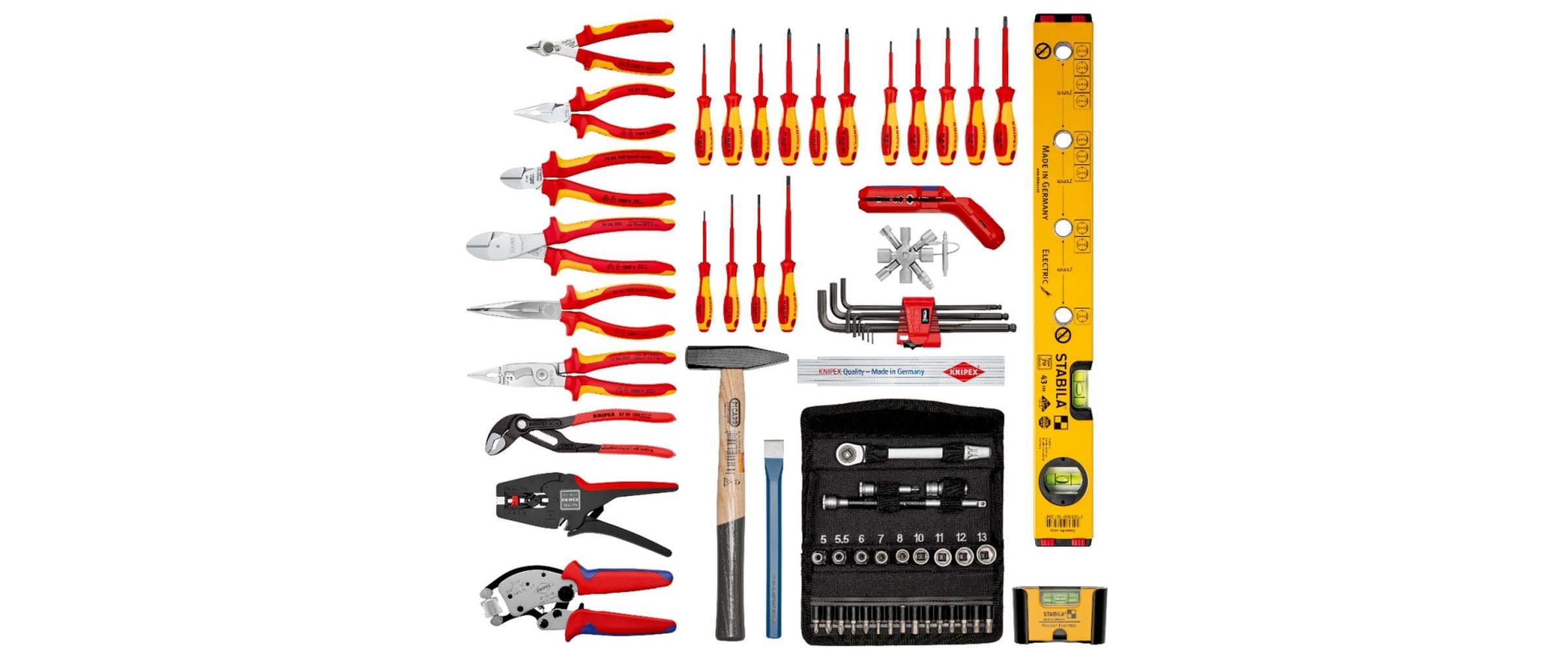 Knipex Werkzeugkoffer »BIG Basic Move ElektroPlus, 68-teilig«, (68 St.)