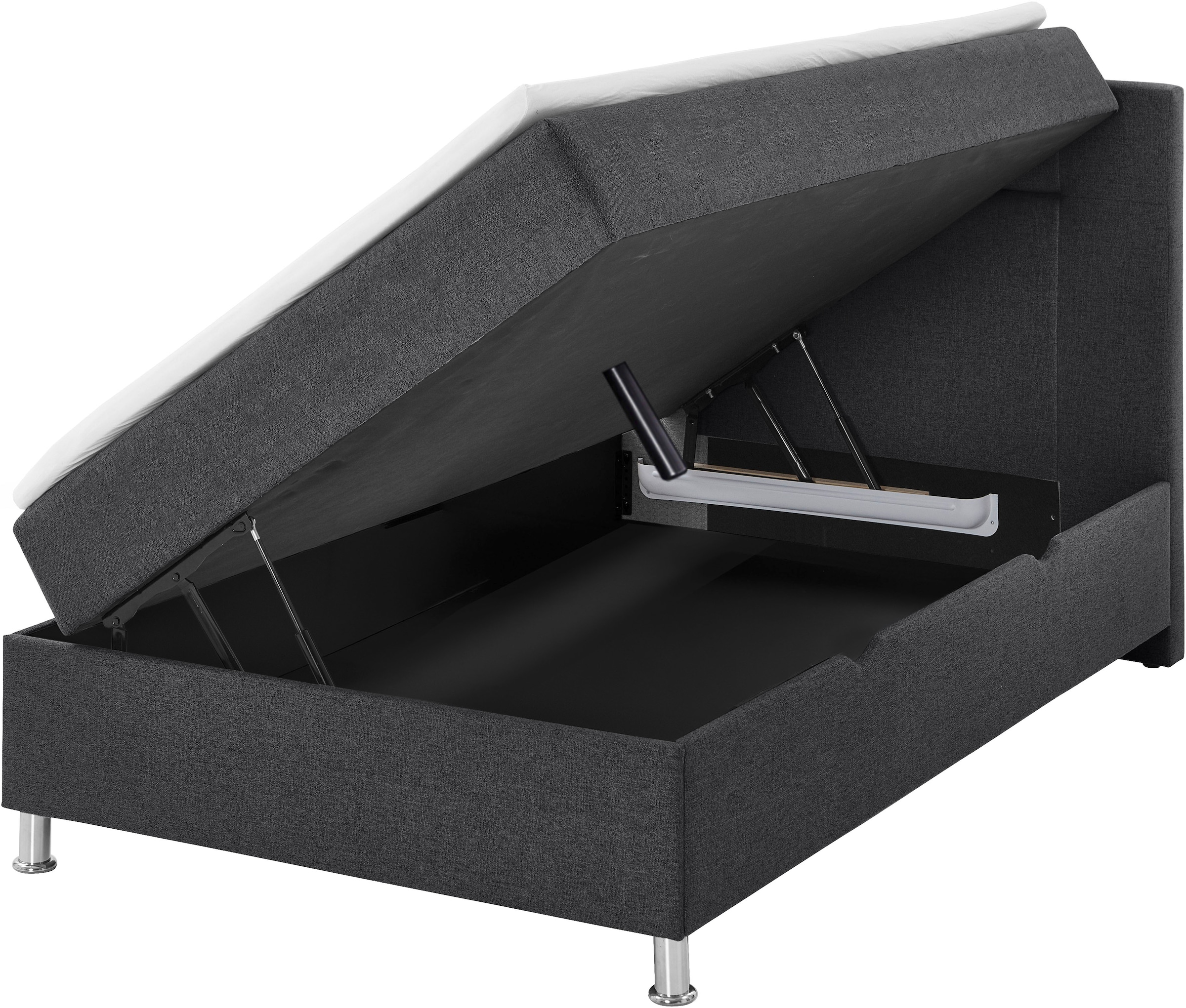 Home affaire Lit de boxe »Escalon mit Bettkasten, inkl. Topper« erhältlich in der Breite 120x200cm