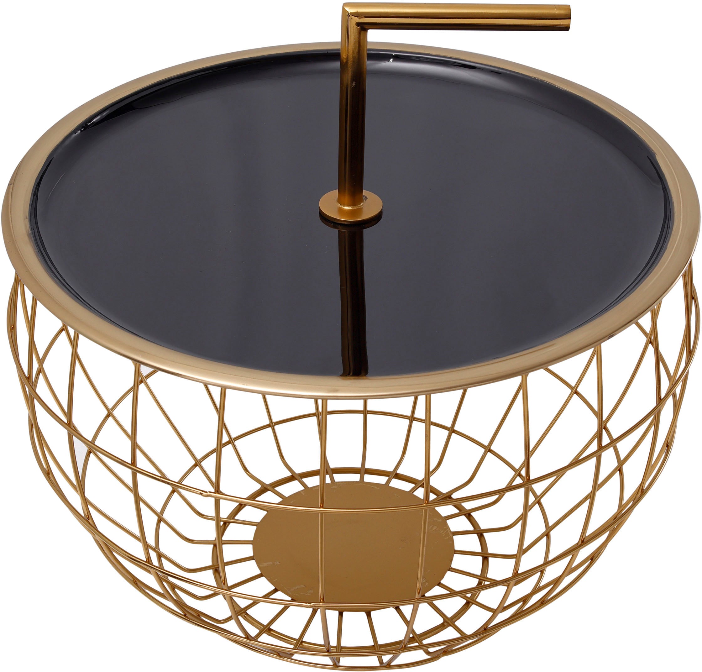 Kayoom Table d'appoint »Art Deco 500, Abstelltisch aus Metall,funktional und stabil« 1 cuis tlg. décoratif, avec poignée amovible (13 cm), fonction de rangement