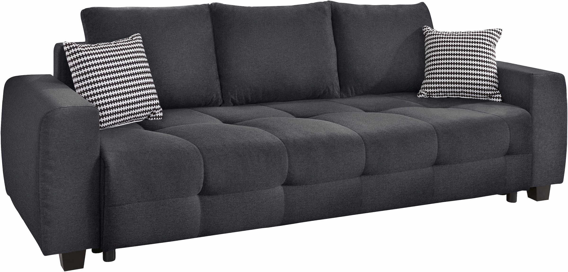 Image of COLLECTION AB Schlafsofa "Bella, B: 241 cm, Liegefl. 142x194 cm" Bettfunktion, Bettkasten & 2 Zierkissen, Federkern