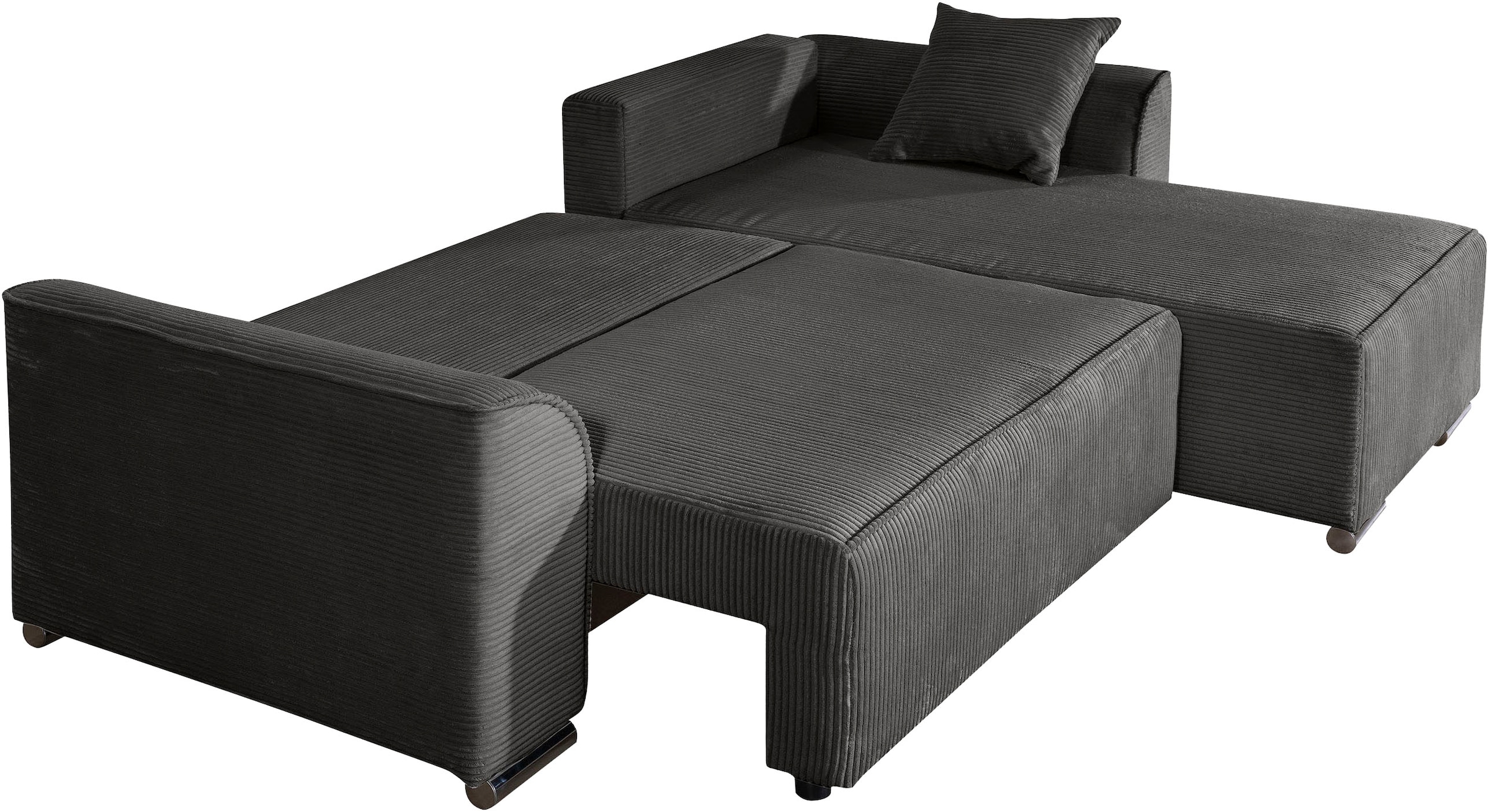 COLLECTION AB »Sara L-Form, B: 236 cm, Schlaffunktion, Bettkasten, optional Topper« Bonnellfederkern, Liegefl. 116x190 cm, Couch als Schlafsofa