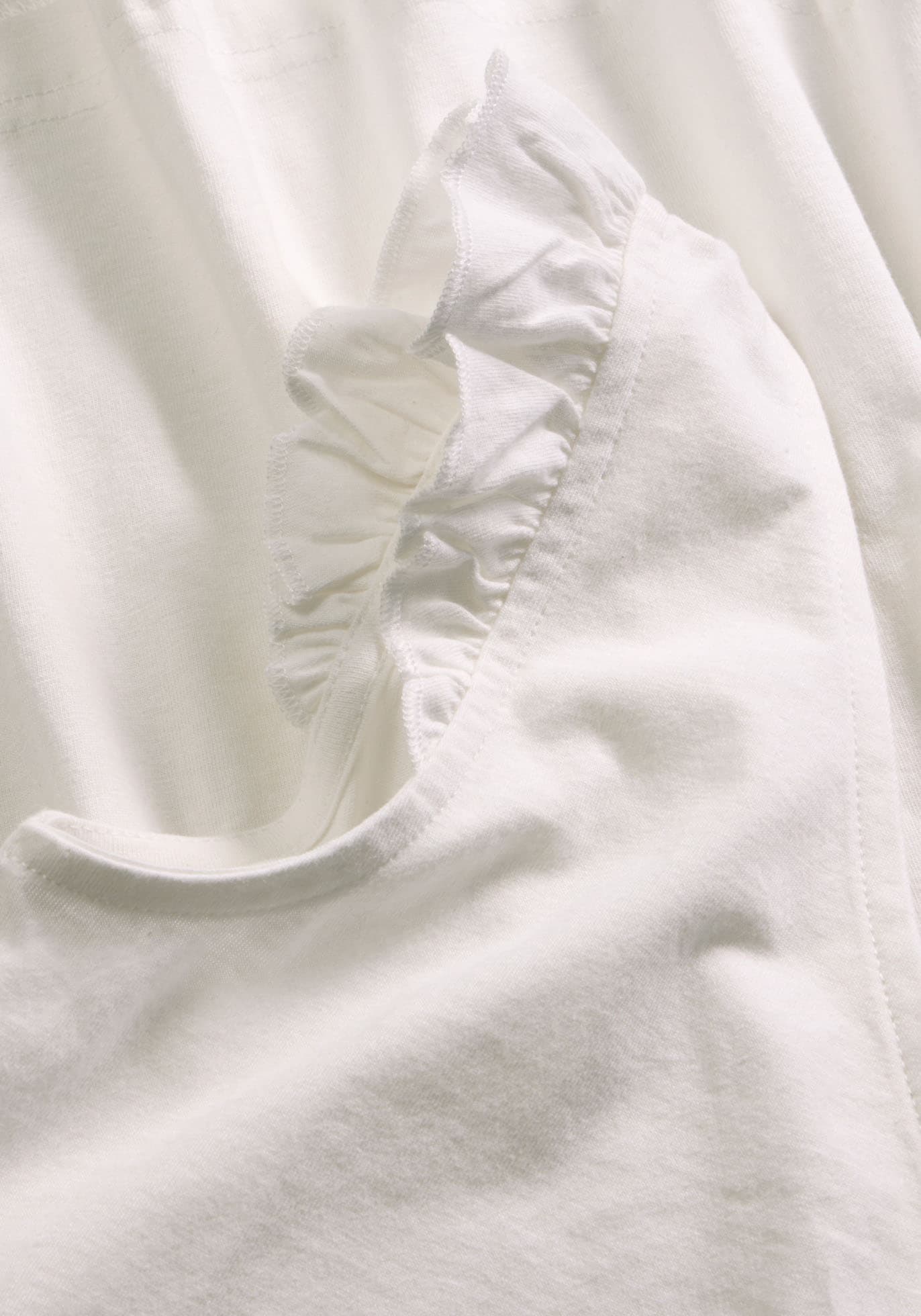 bonprix Haut de chemise lockerer loose fit, mit süsser Rüsche, aus Baumwolle