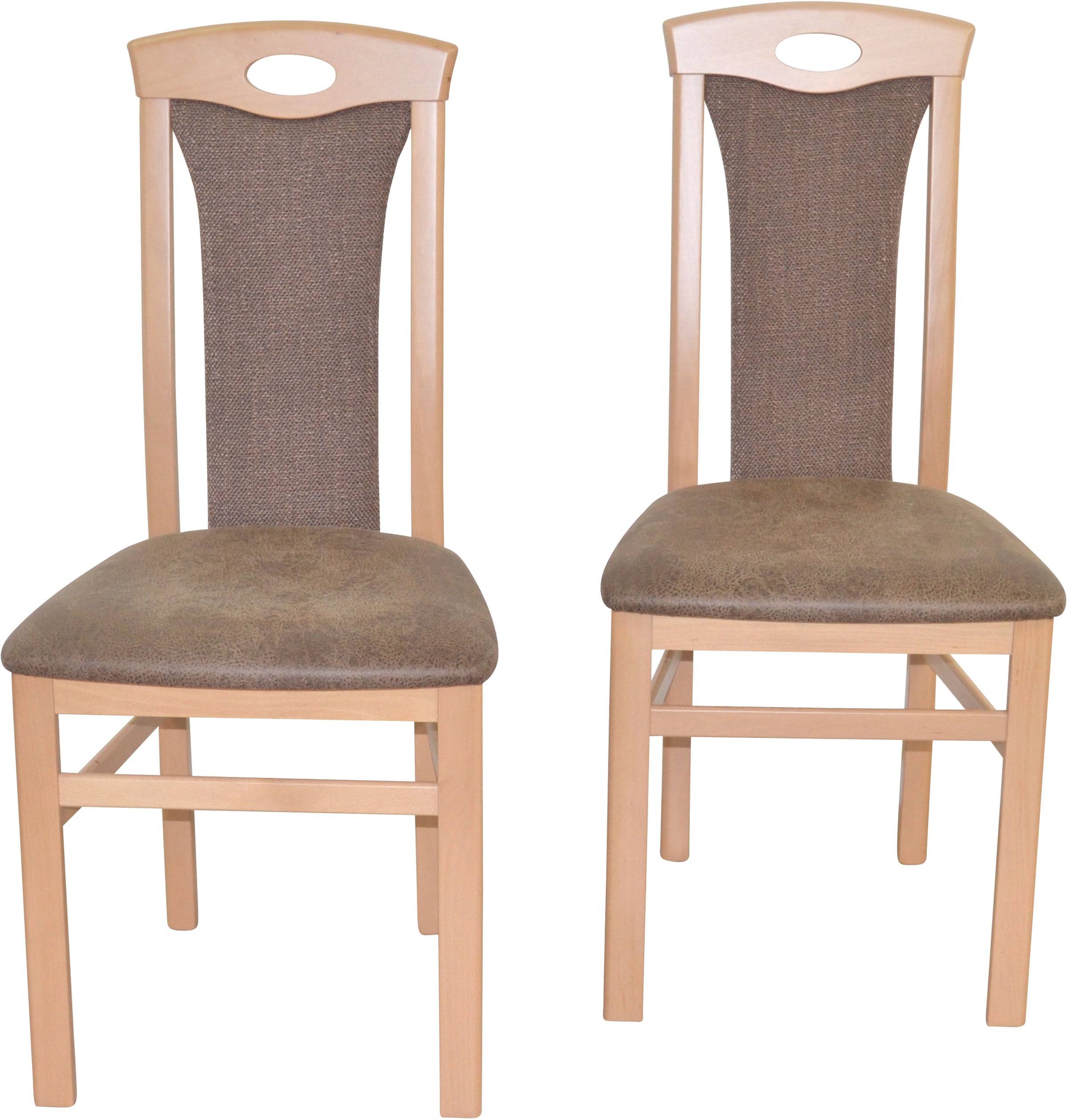 HOFMANN LIVING AND MORE 4-Fussstuhl, (Set), 2 St., Polyester-Kunstleder