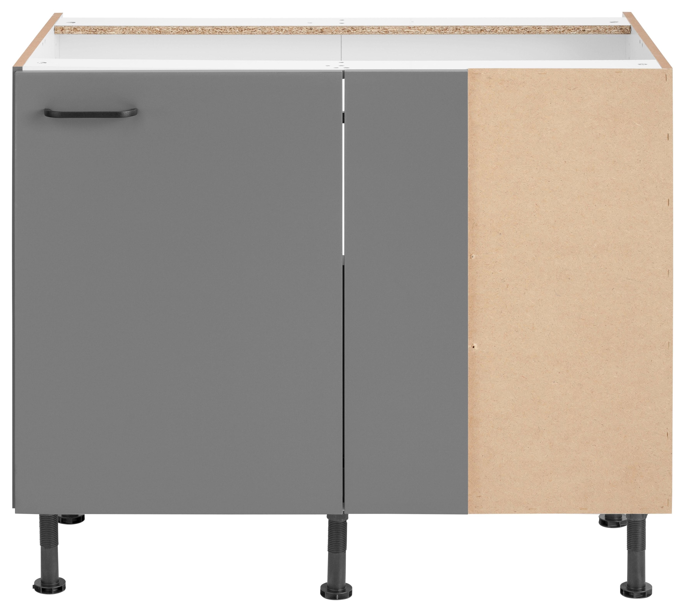 OPTIFIT Eckunterschrank »Elga«, mit Soft-Close-Funktion, höhenverstellbaren Füsse, Breite 100 cm