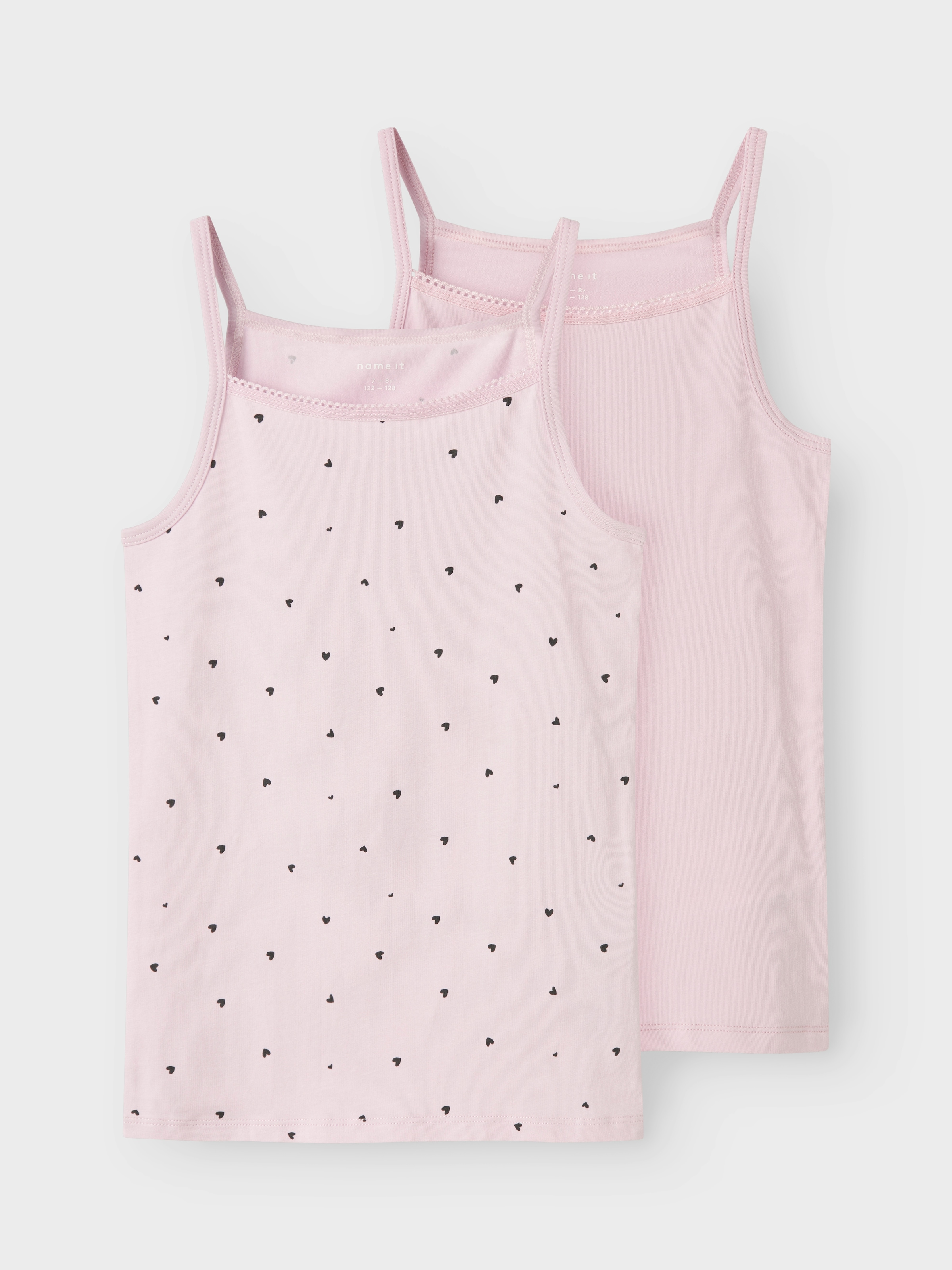 Image of Name It Unterhemd "NKFSTRAP TOP 2P WINSOME HEARTS NOOS" Packung, 2 Stk.