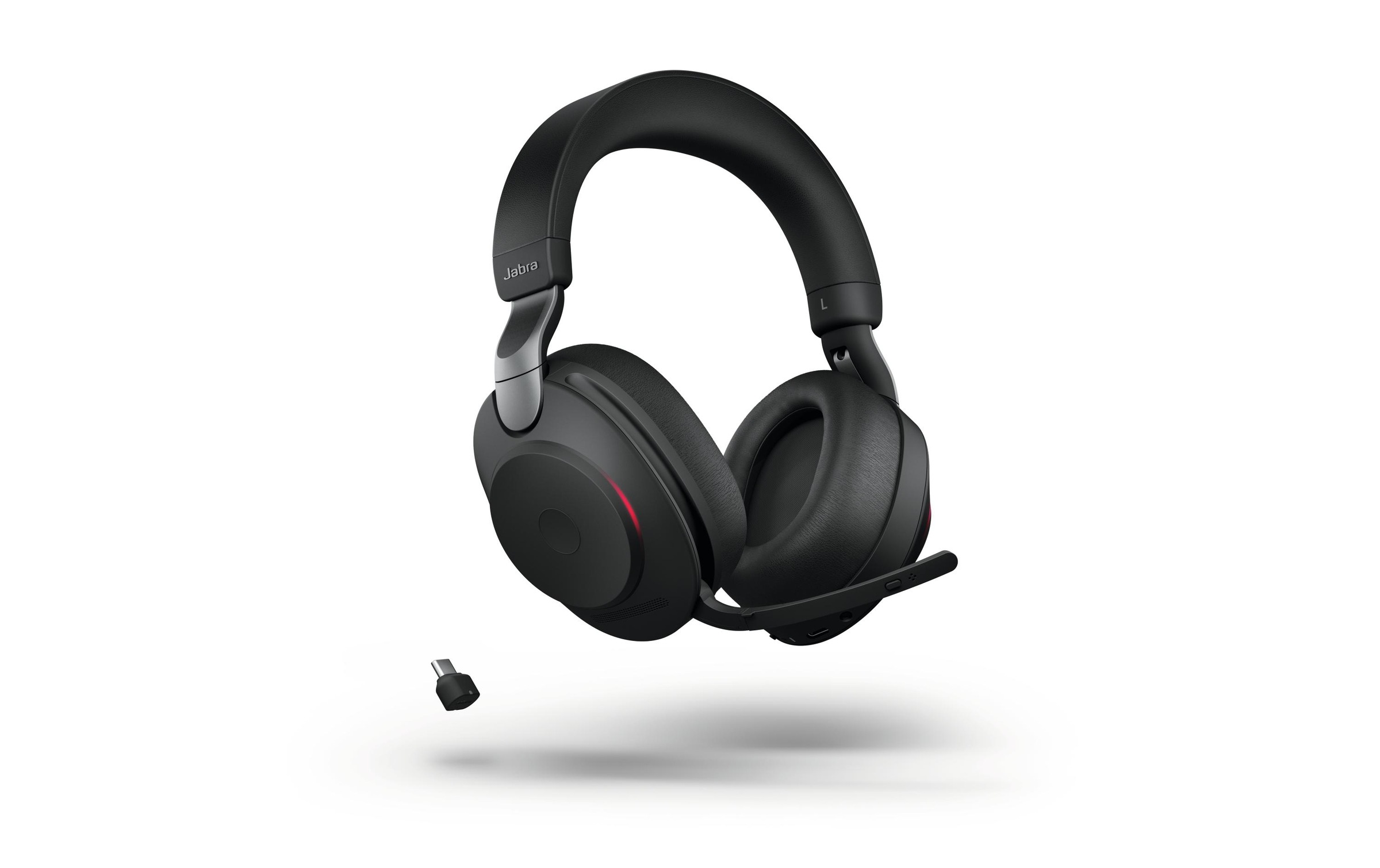 Jabra Headset »Evolve2 85 DUO UC Schwarz, USB-C, Ladestation«