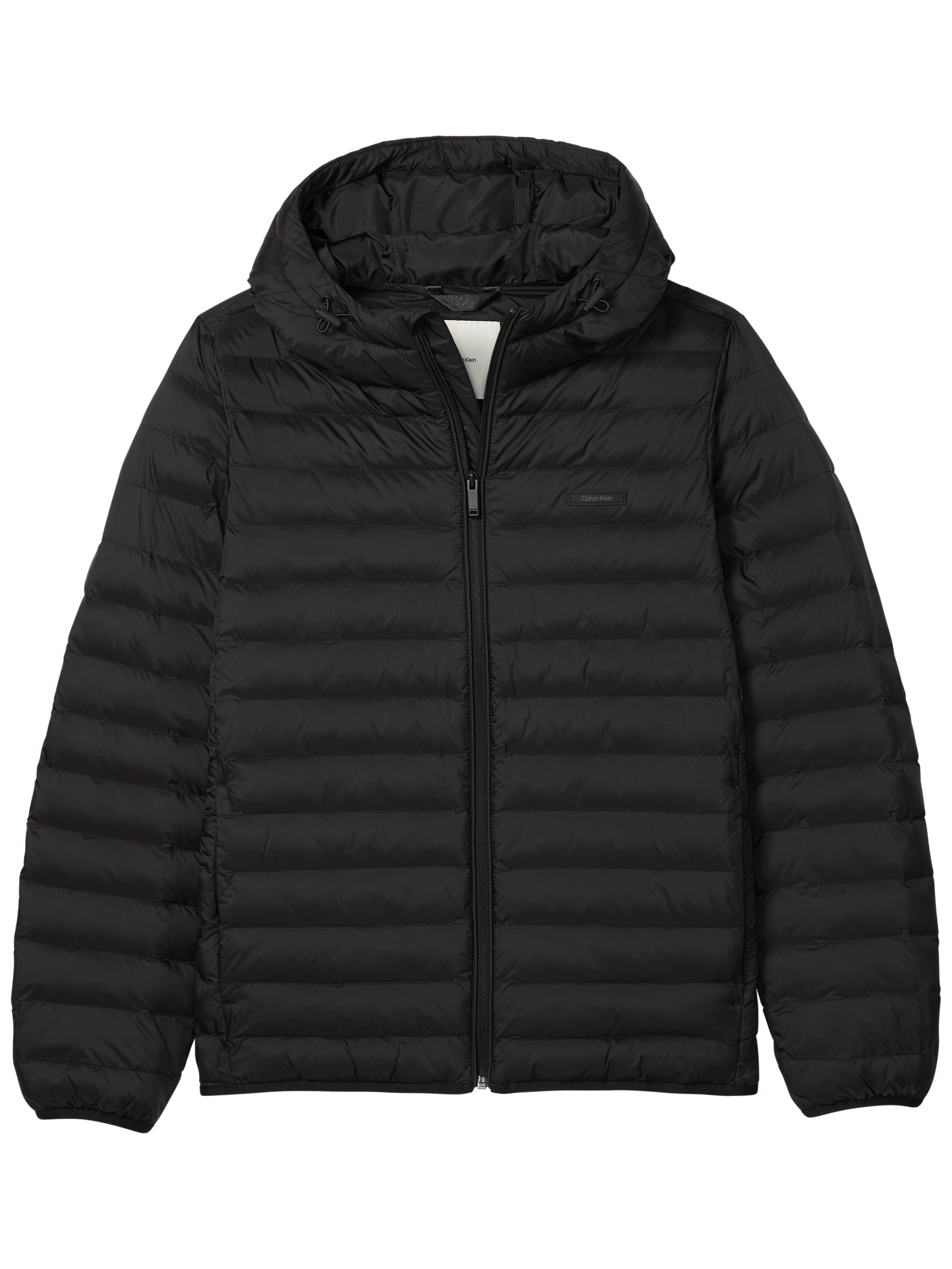 Calvin Klein Veste fonctionnelle »LS HOODED NYLON CHANNELED PUFFER« mit Kapuze Regular fit, mit Rundhalsausschnitt