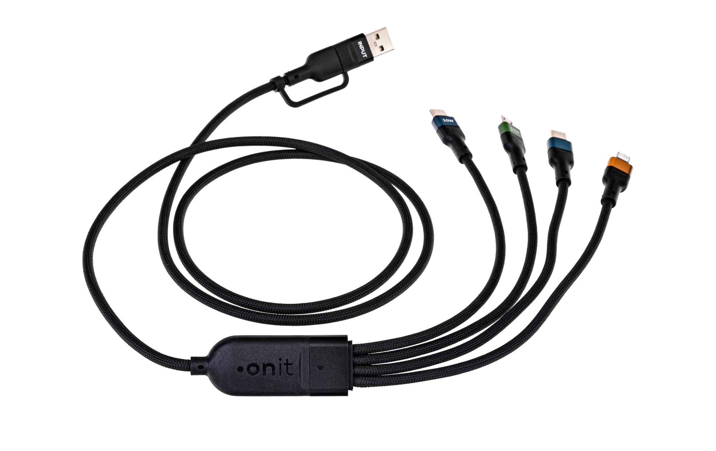 onit Câble USB »2.0-Kabel USB A/USB C - Lightning/Micro-USB B/2x USB-C« 120 cm