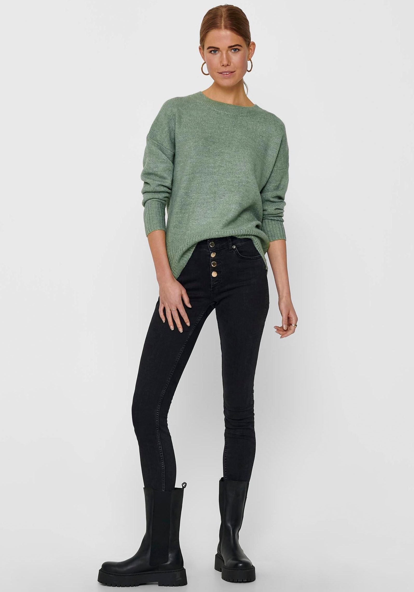 ONLY Rundhalspullover »ONLNANJING L/S PULLOVER KNT NOOS«