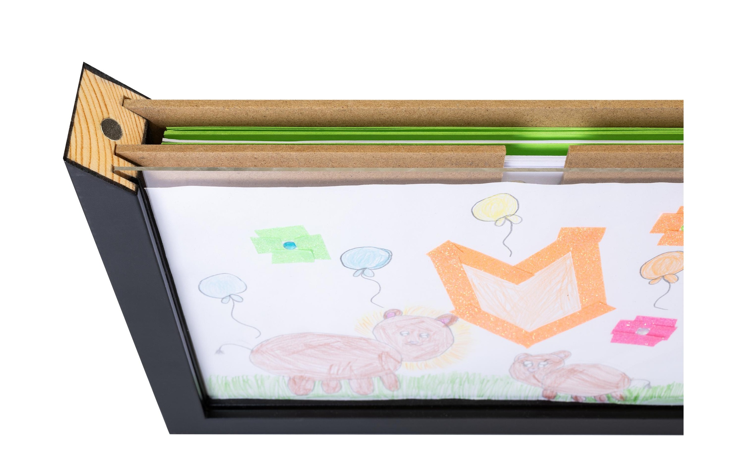 Cocon Bilderrahmen »für Kinderzeichnungen 35 x 26 x 5 cm«