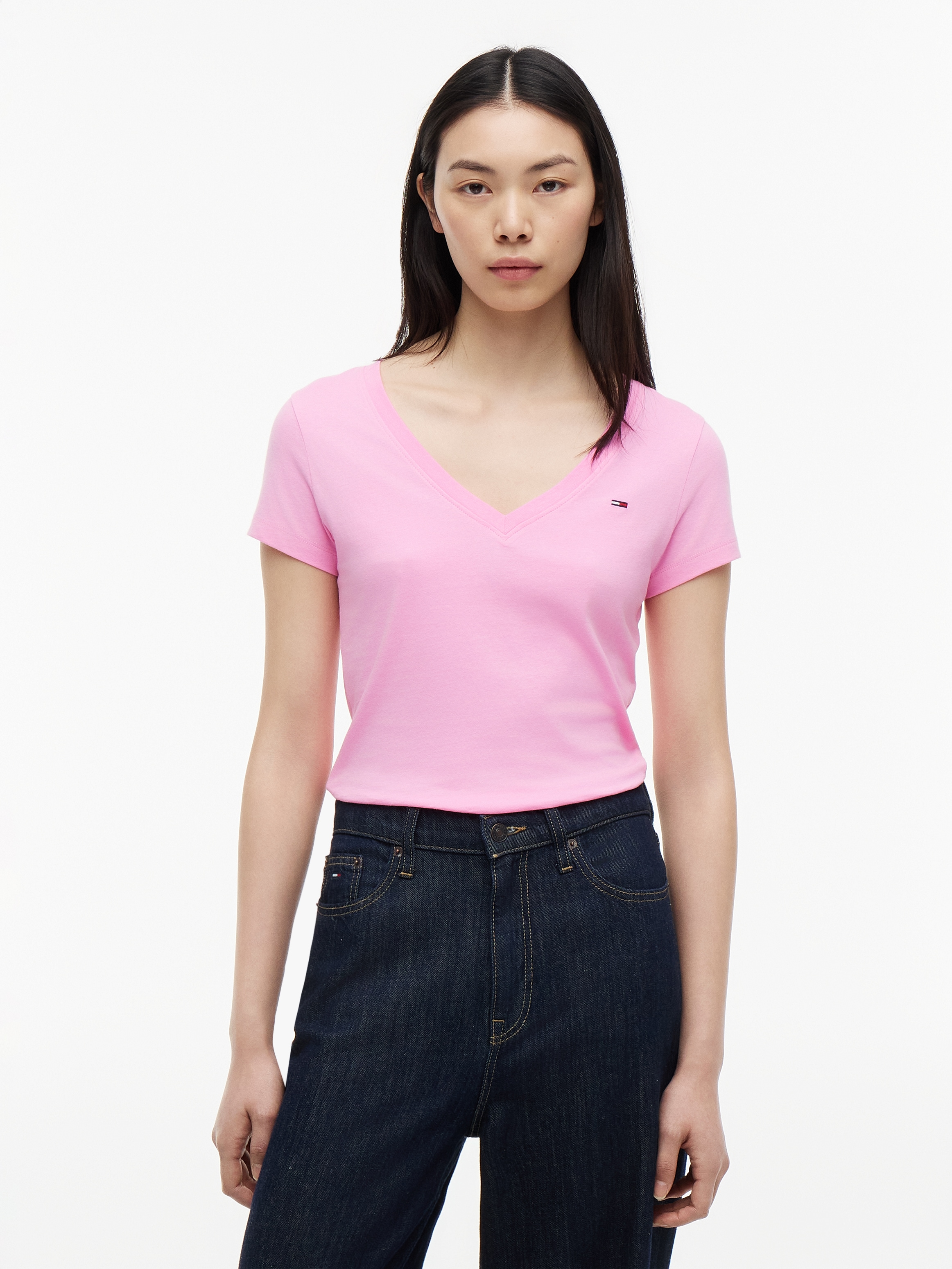 Tommy Jeans T-shirt en V »TJW 3PACK V-NECK TEE« Paquet, 3er-Pack, 3 Baumwolle, V-Ausschnitt, 3 Stück im Set