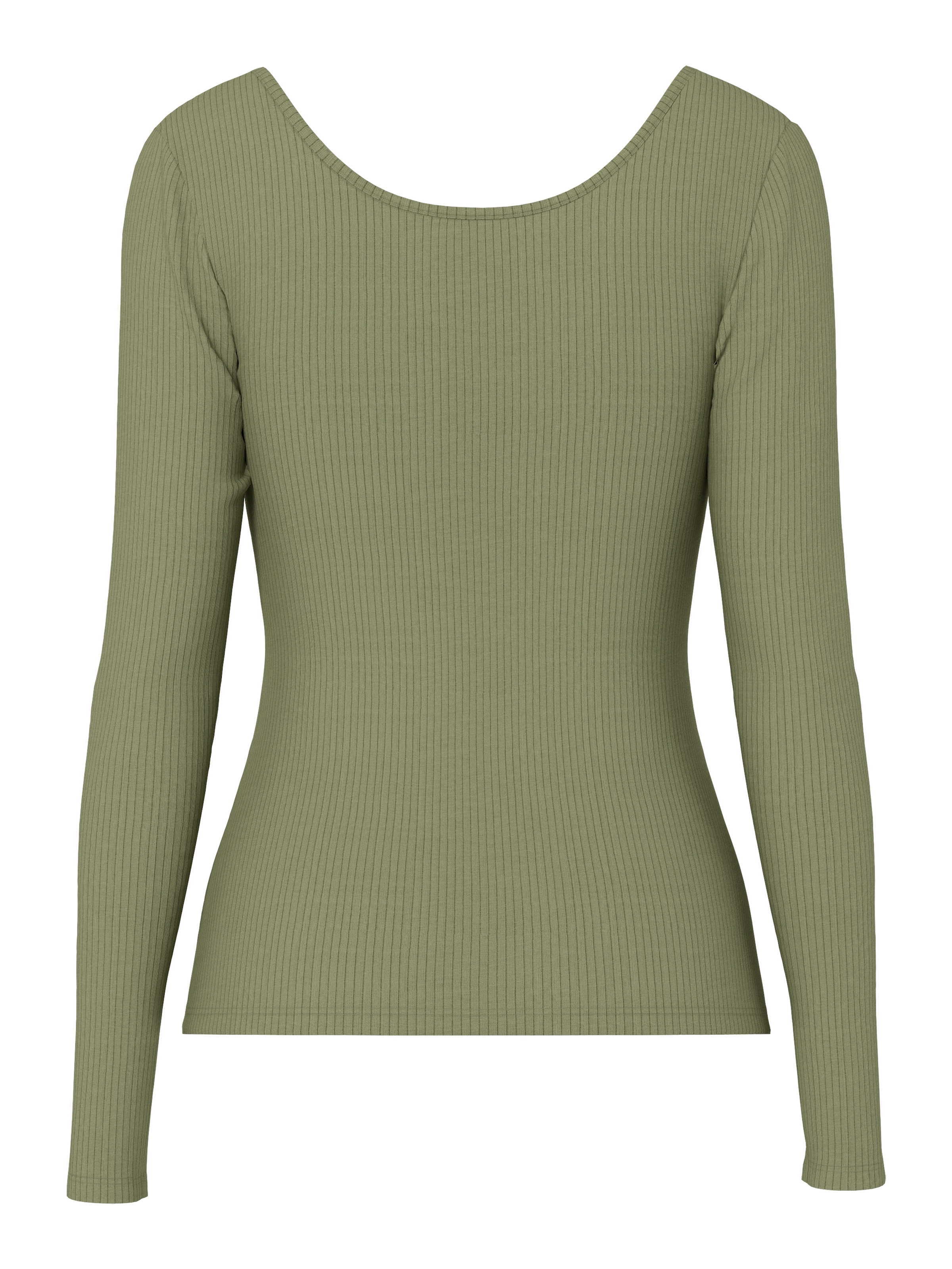 pieces T-shirt à manches longues »PCKITTE LS TOP NOOS BC« Mélange de coton, coupe slim