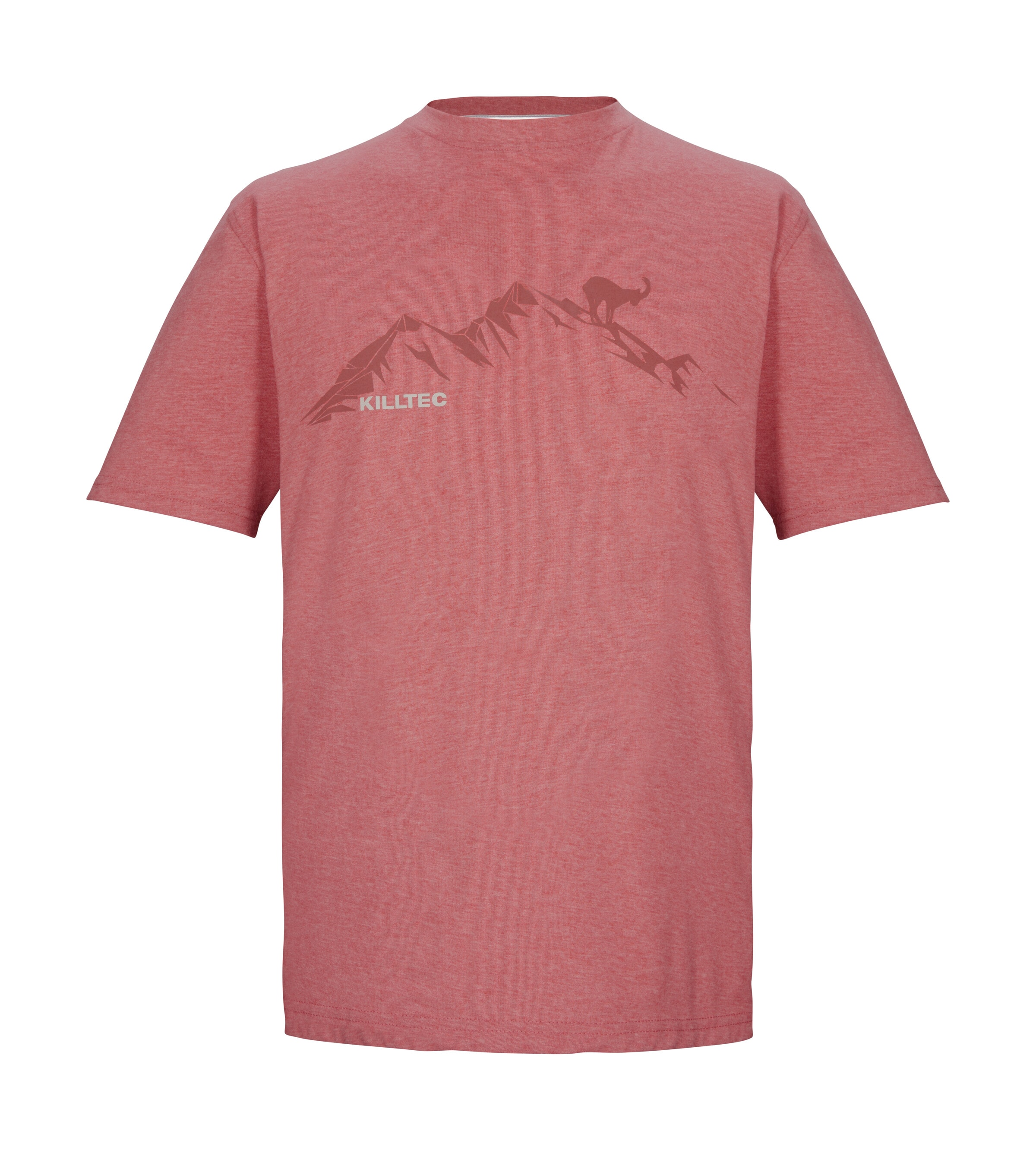 Image of Killtec T-Shirt "KOS 365 MN TSHRT" Herren T-Shirt mit Melange-Optik, Bergprint, vielseitig kombinierbar