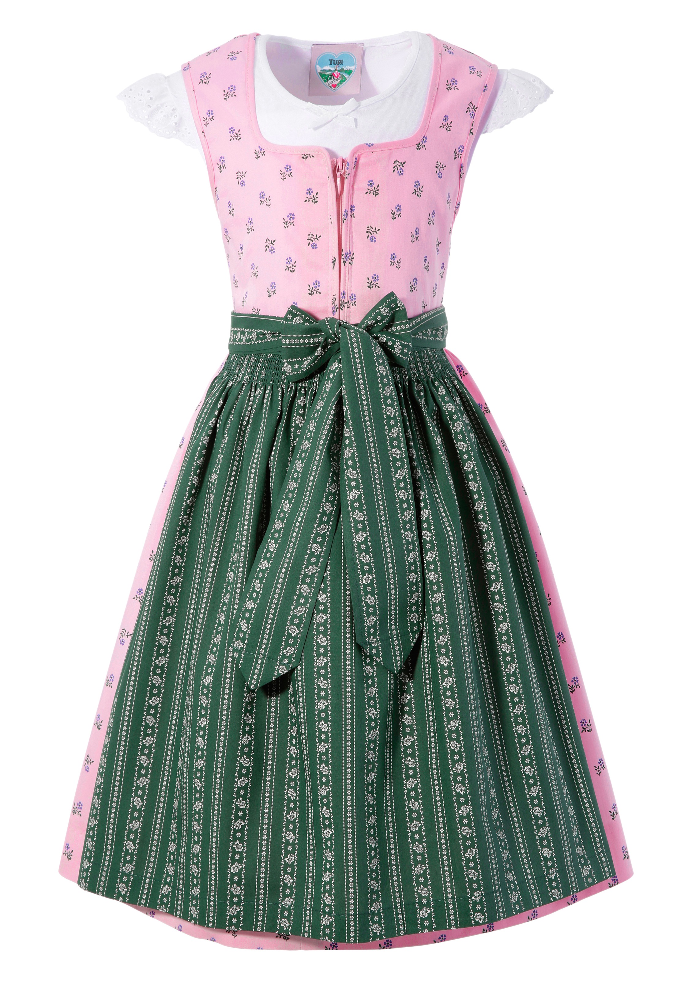 Image of Turi Landhaus Dirndl, (mit Dirndlbluse), Kinder, mit traditionellem Blütenmuster bei Ackermann Versand Schweiz