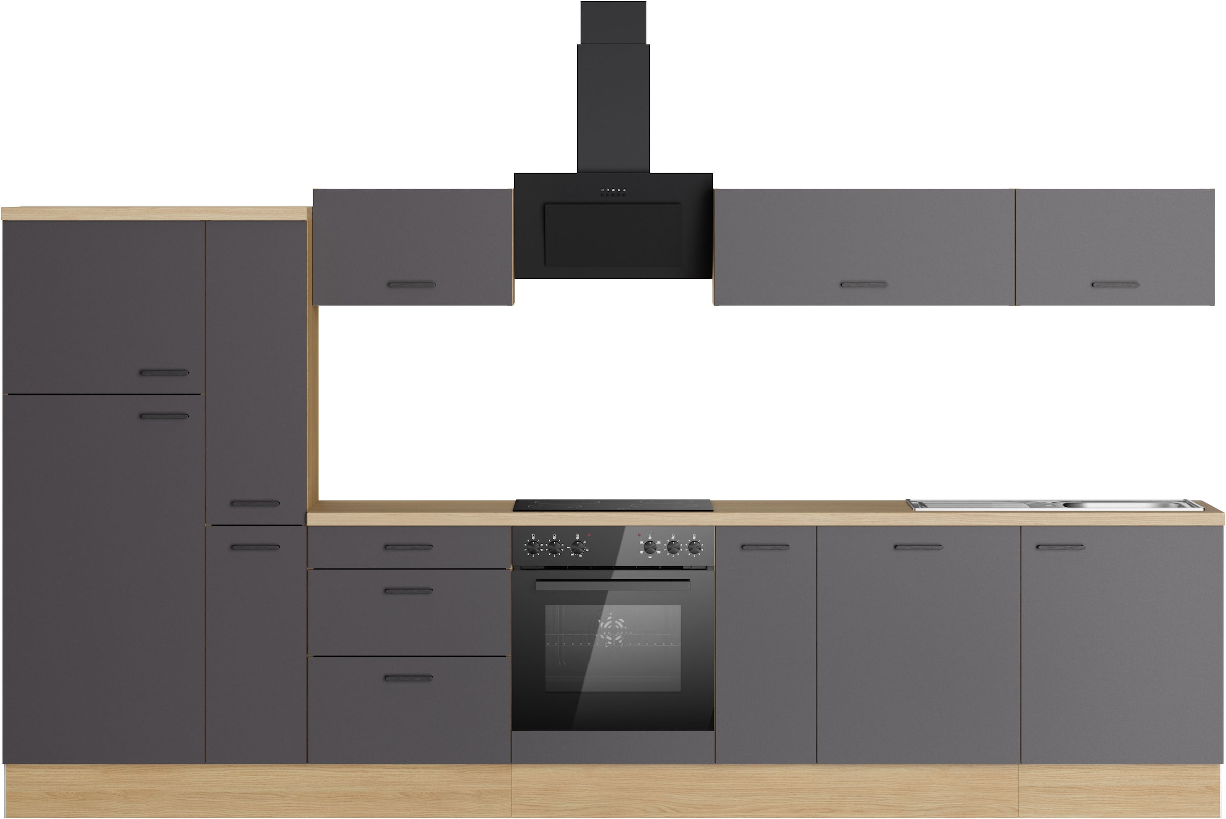 Image of KOCHSTATION Küchenzeile "KS-Sion" Breite 360 cm, neue Technik: OPTIsnap, wahlweise mit E-Geräten