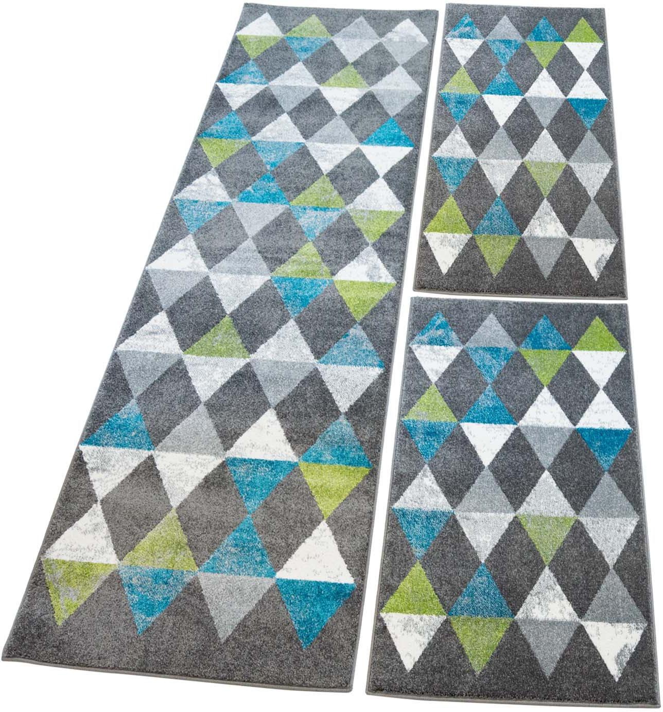 Image of Carpet City Bettumrandung »Moda 1530«, (3 tlg.), Wohnzimmer, Bettvorleger, Läufer-Set für das Schlafzimmer bei Ackermann Versand Schweiz