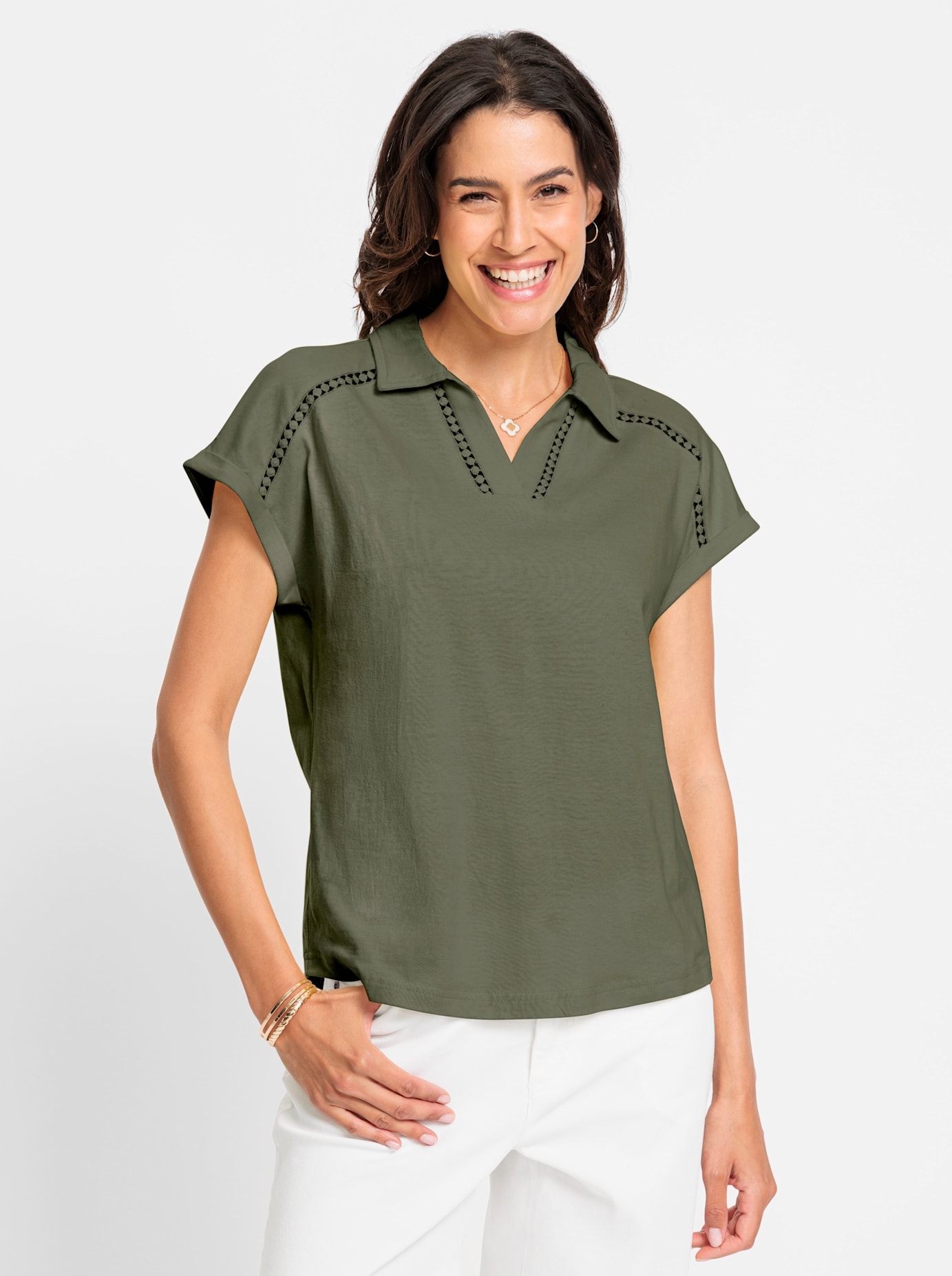 Inspirationen V-Shirt »V-Shirt«, (1 tlg.)