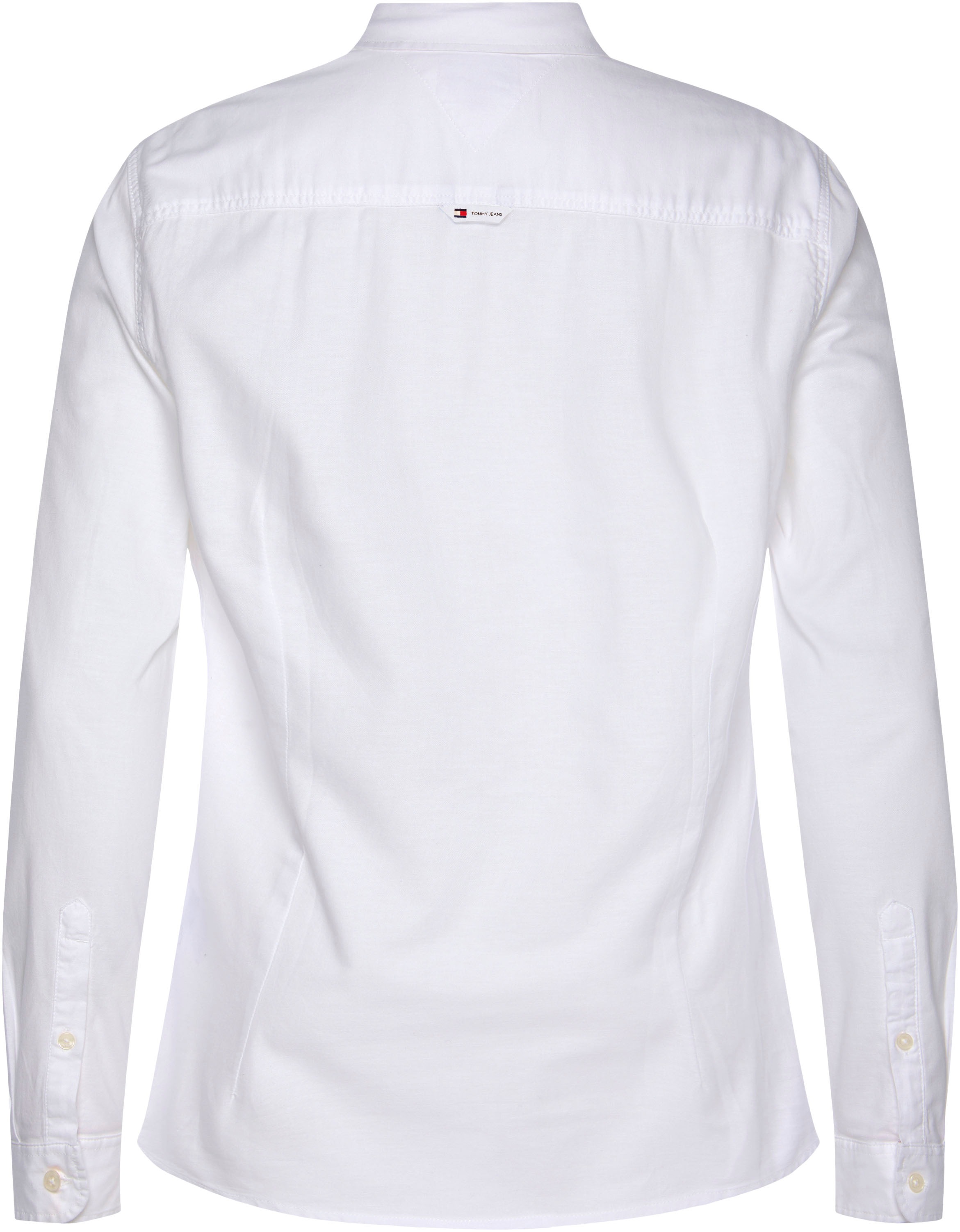 Tommy Jeans Langarmhemd »TJM Slim Stretch Oxford Shirt«, mit Flaglabel auf der Brust